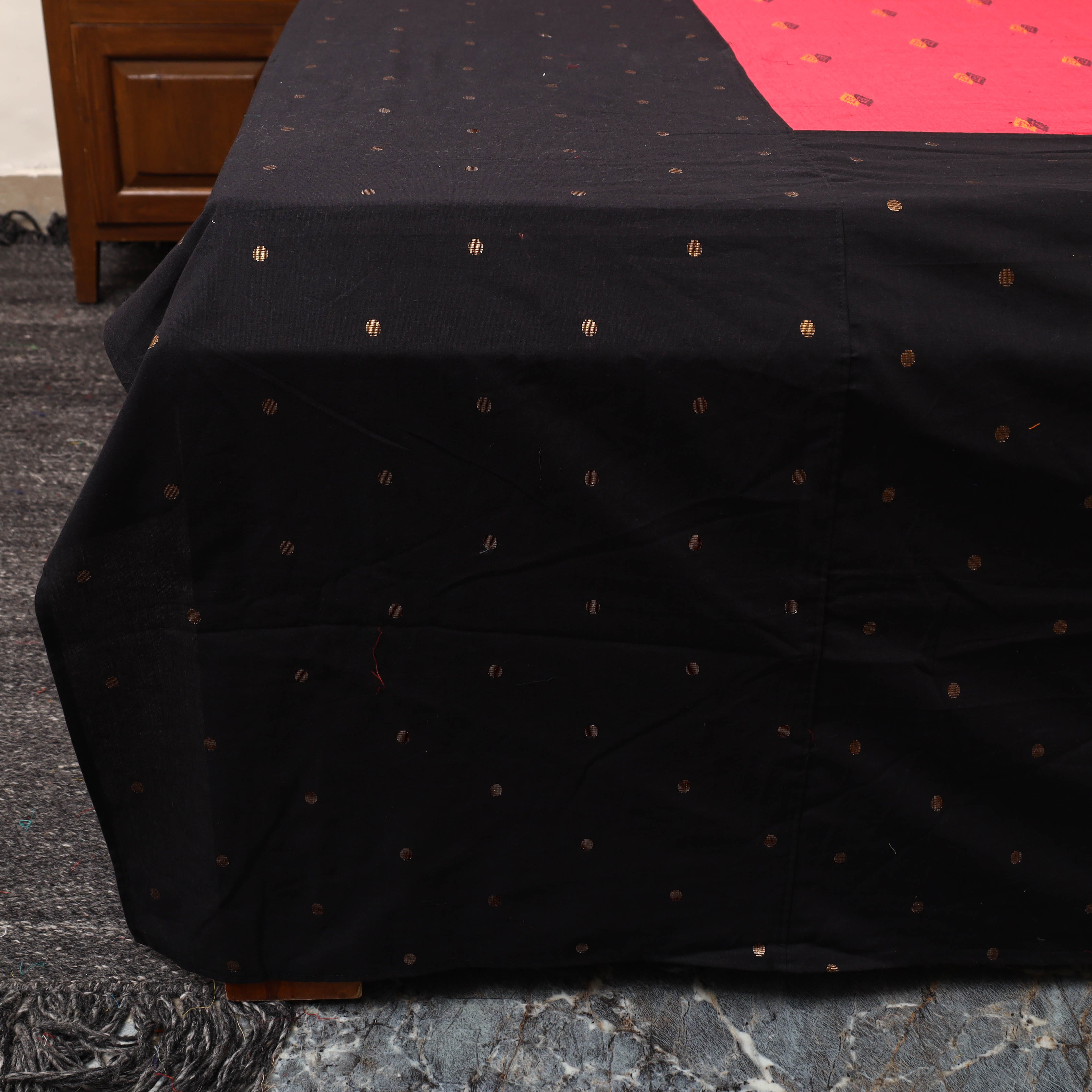 SOUTH KARGHA Black - Patchwork Cotton Double Jacquard Bedsheet Set 25 - view 4