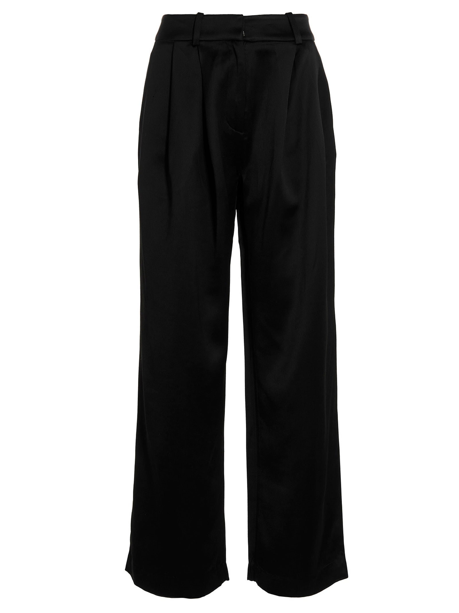 Co Pants With Front Pleats – 82% viscose 18% wool