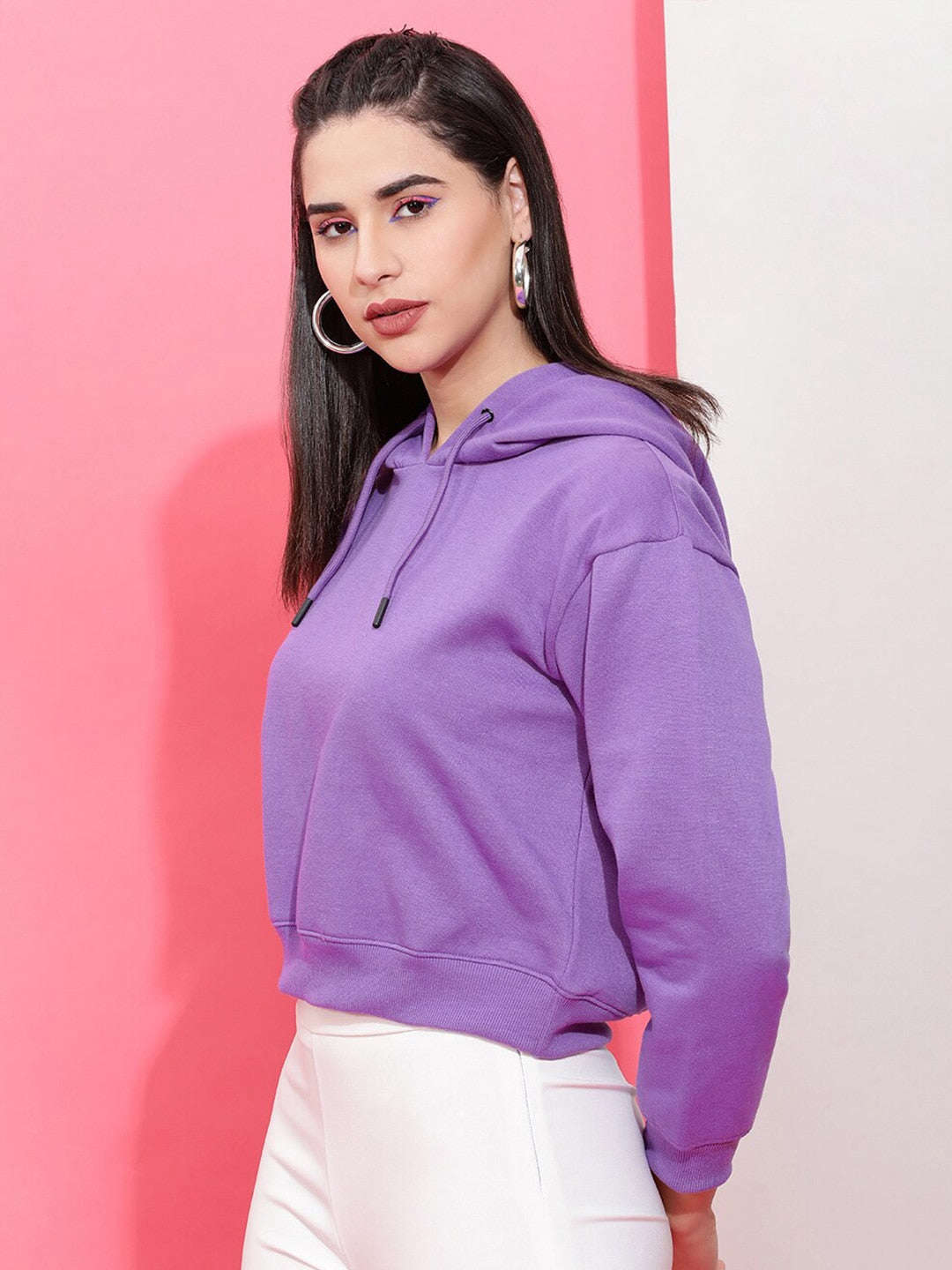 Freehand By The Indian Garage Co Women's Solid Regular Fit Sweatshirt - view 5