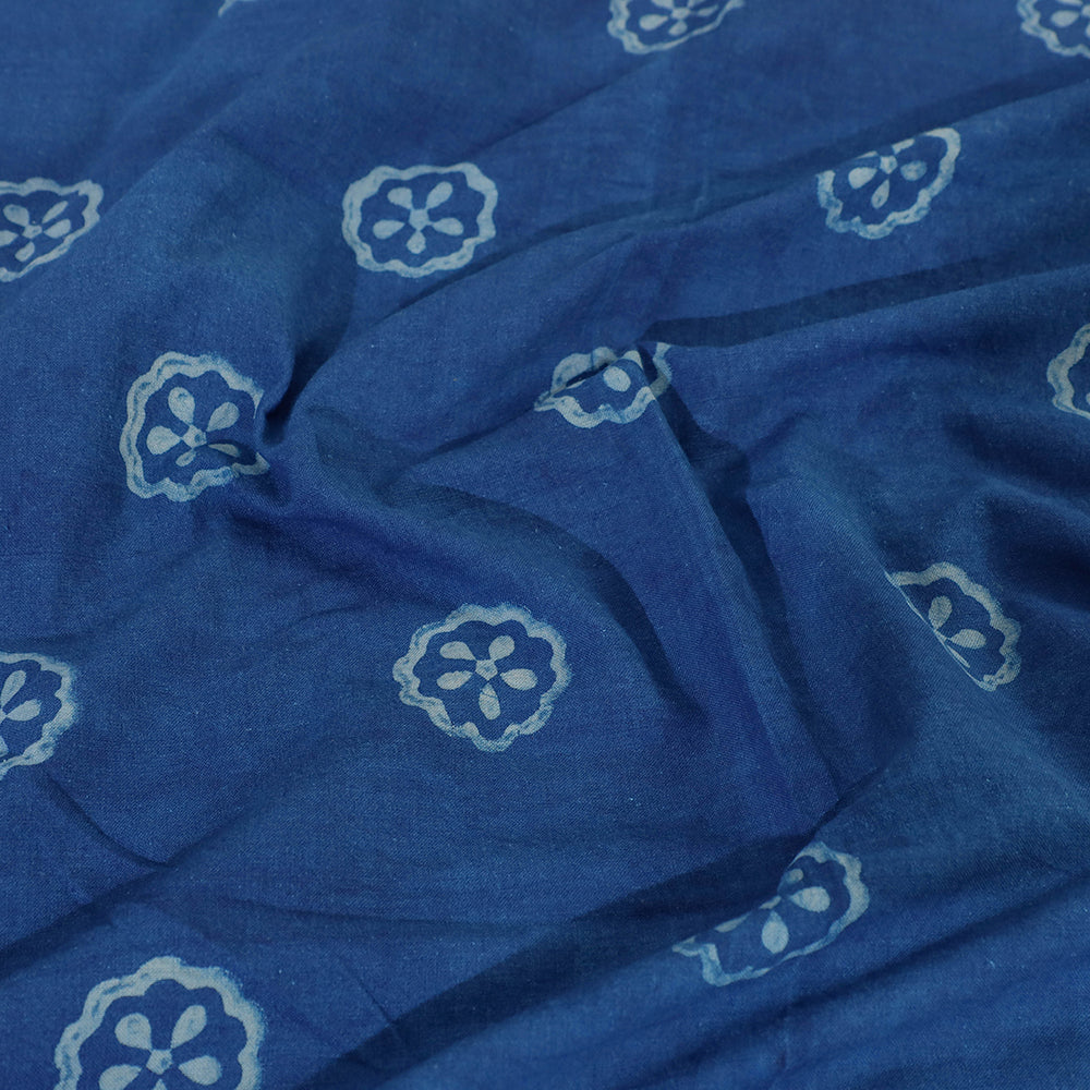 AHA VASTRA HANDLOOM Blue - Akola Block Printing Jhiri Pure Handloom Cotton Single Bedcover (94 x 59 in) - view 4