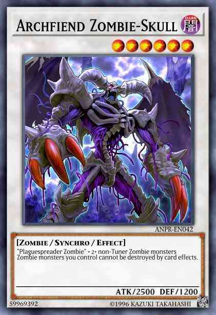 Yu-Gi-Oh! Archfiend Zombie-Skull - ANPR-EN042 - Super Rare - Unlimited