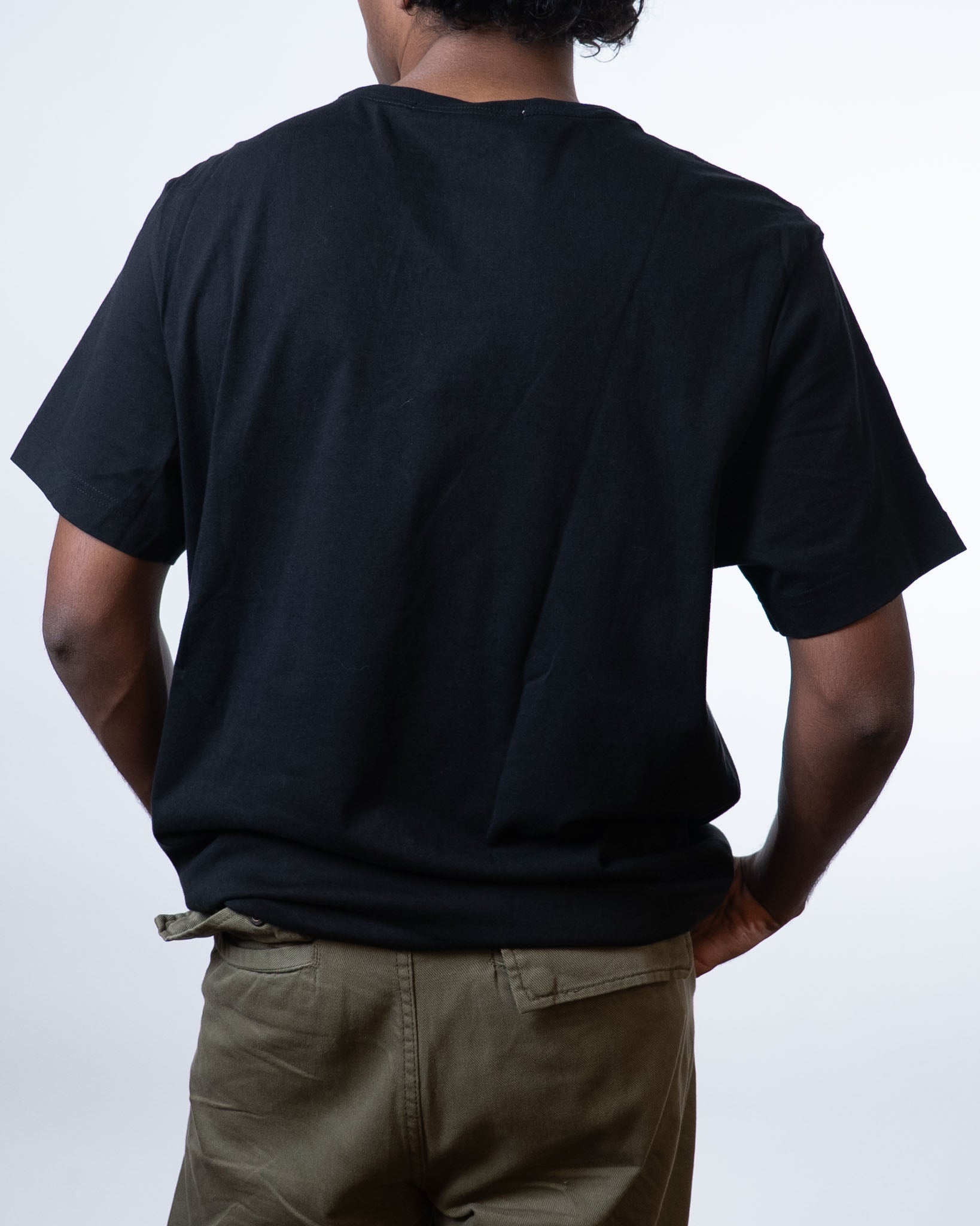 Calvin Klein Logo Embroidered Black Tee - view 3