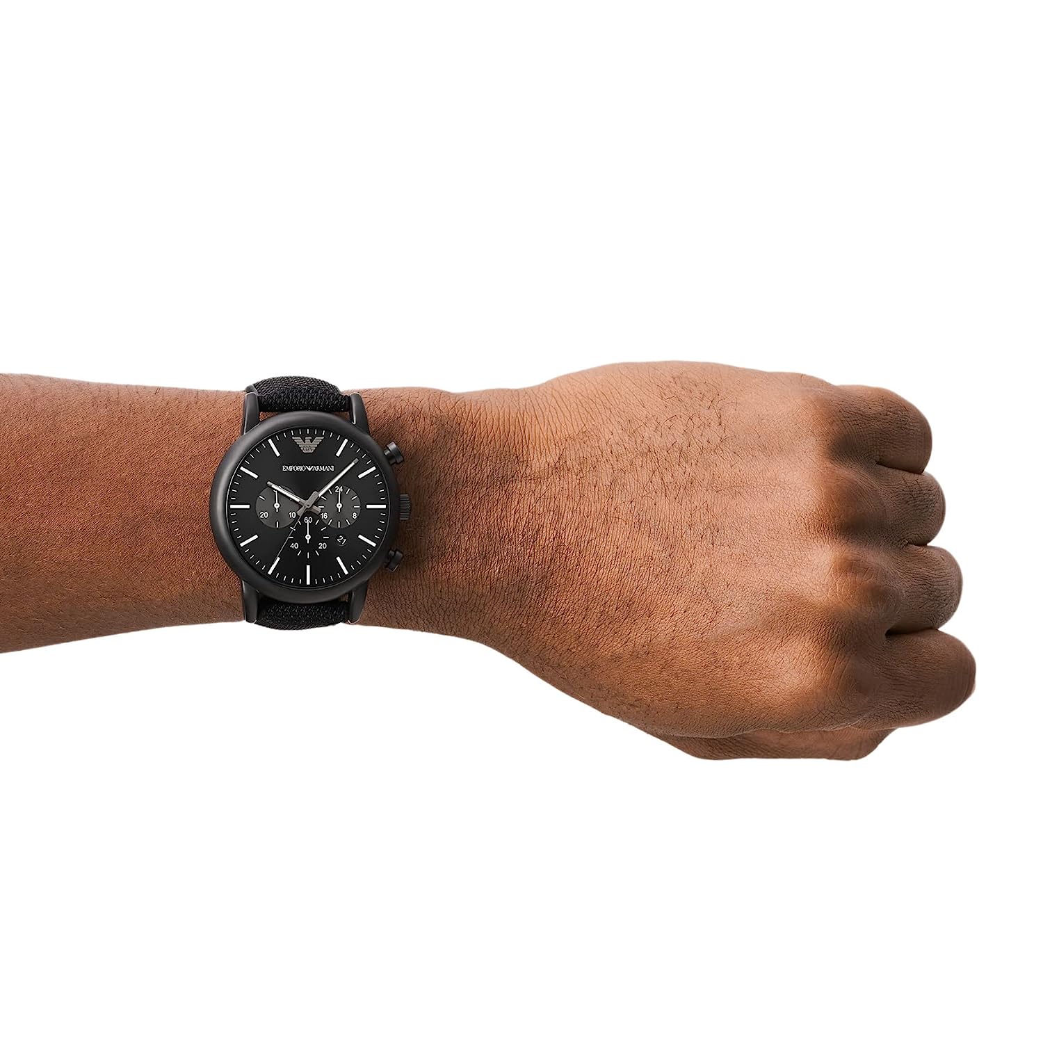 Emporio Armani Luigi Black Dial Men 46mm - view 2