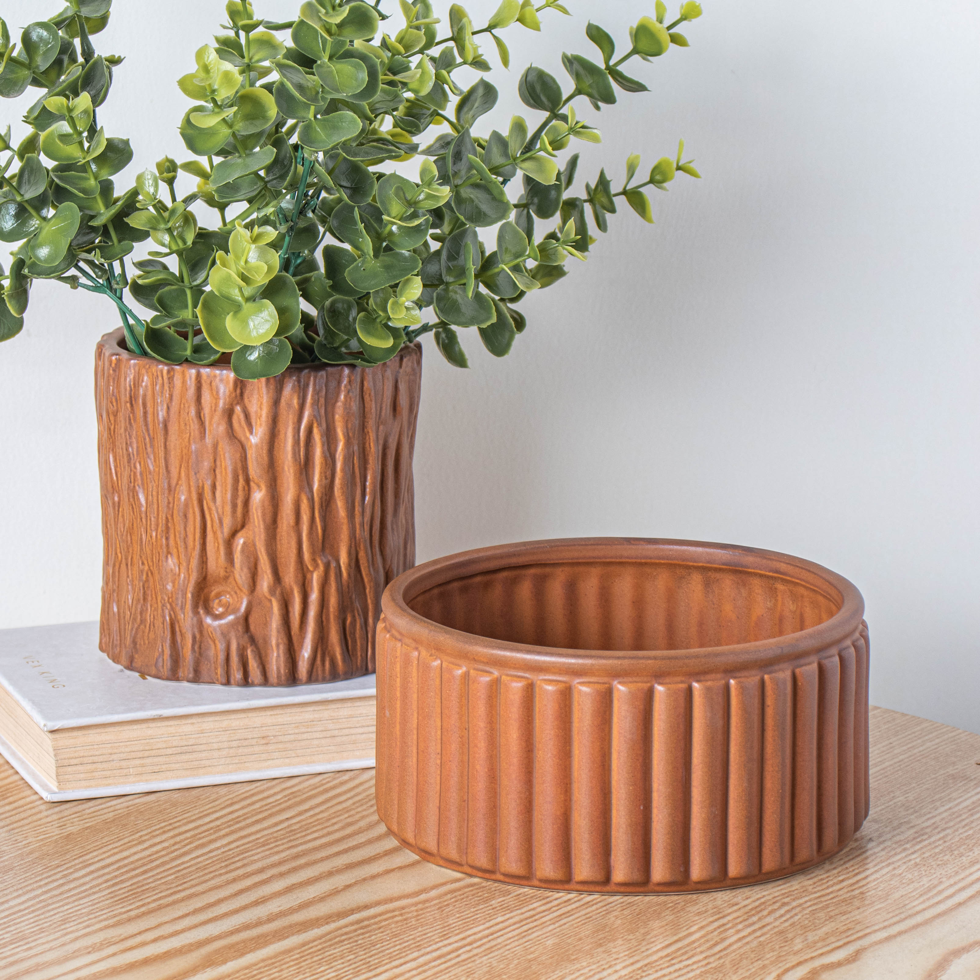Nestasia Striped Caramel Vase - view 6