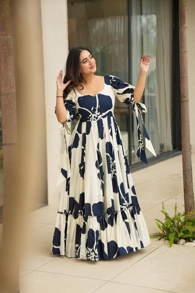 Idaho-o Galaxy white cotton maxi - view 6