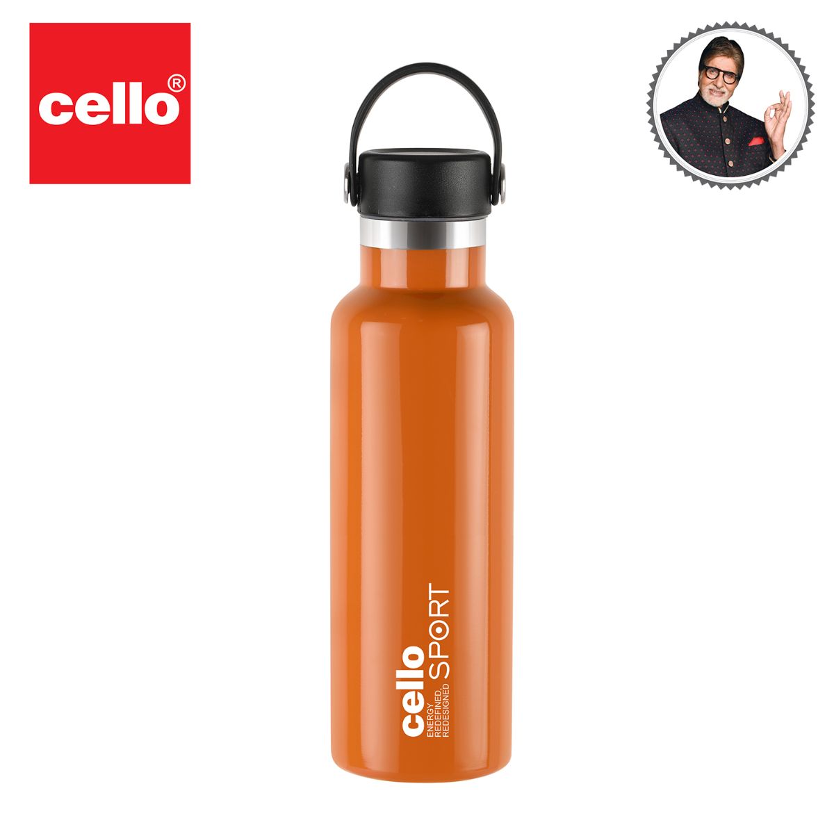 Cello Aqua Bliss Flask, Vacusteel Water Bottle, 800ml - view 33