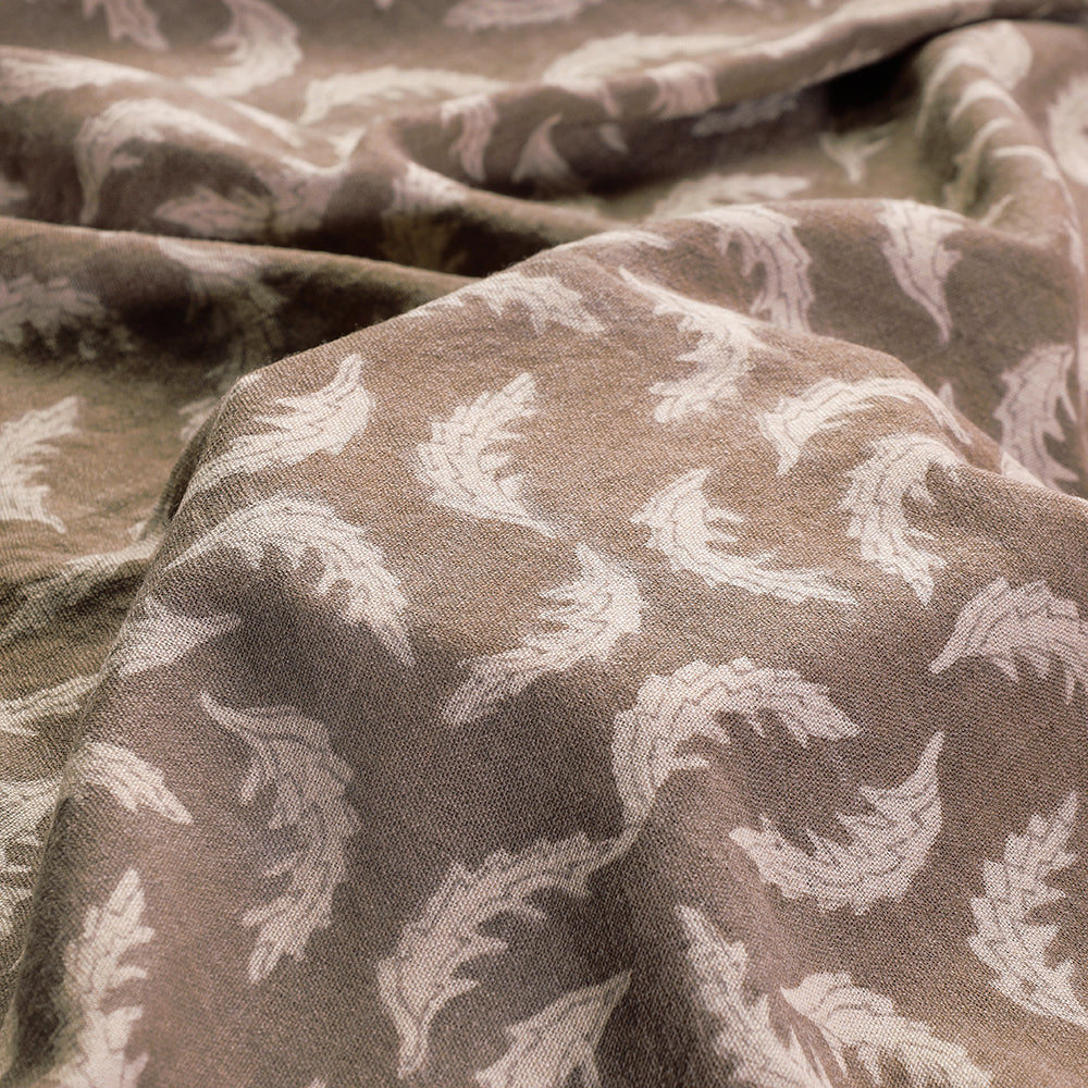 SOUTH KARGHA Brown - Kutchi Woolen Akola Hand Block Printed Fabric - view 3