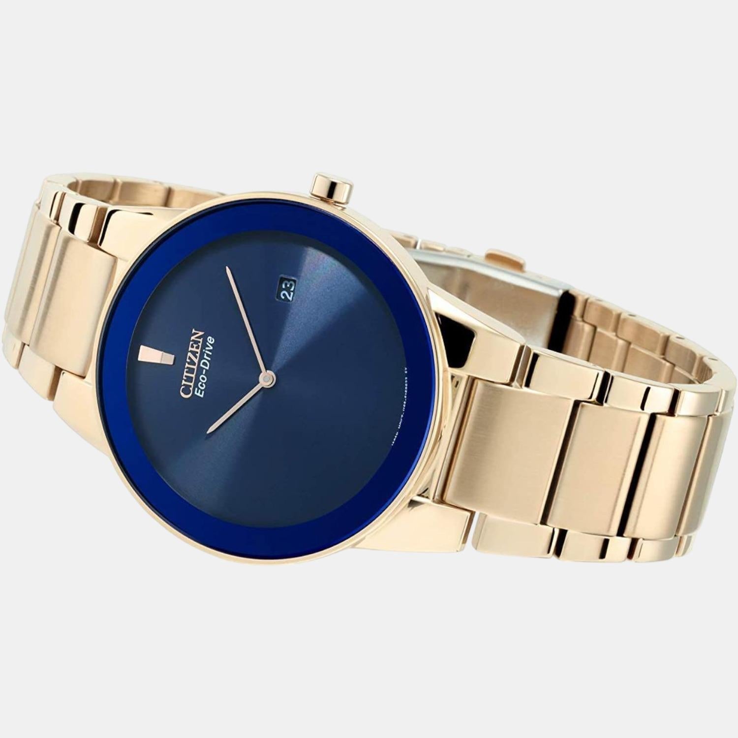 Citizen Axiom Men Quartz Blue Dial Analog Stainless Steel Watch AU1066-80L - view 2