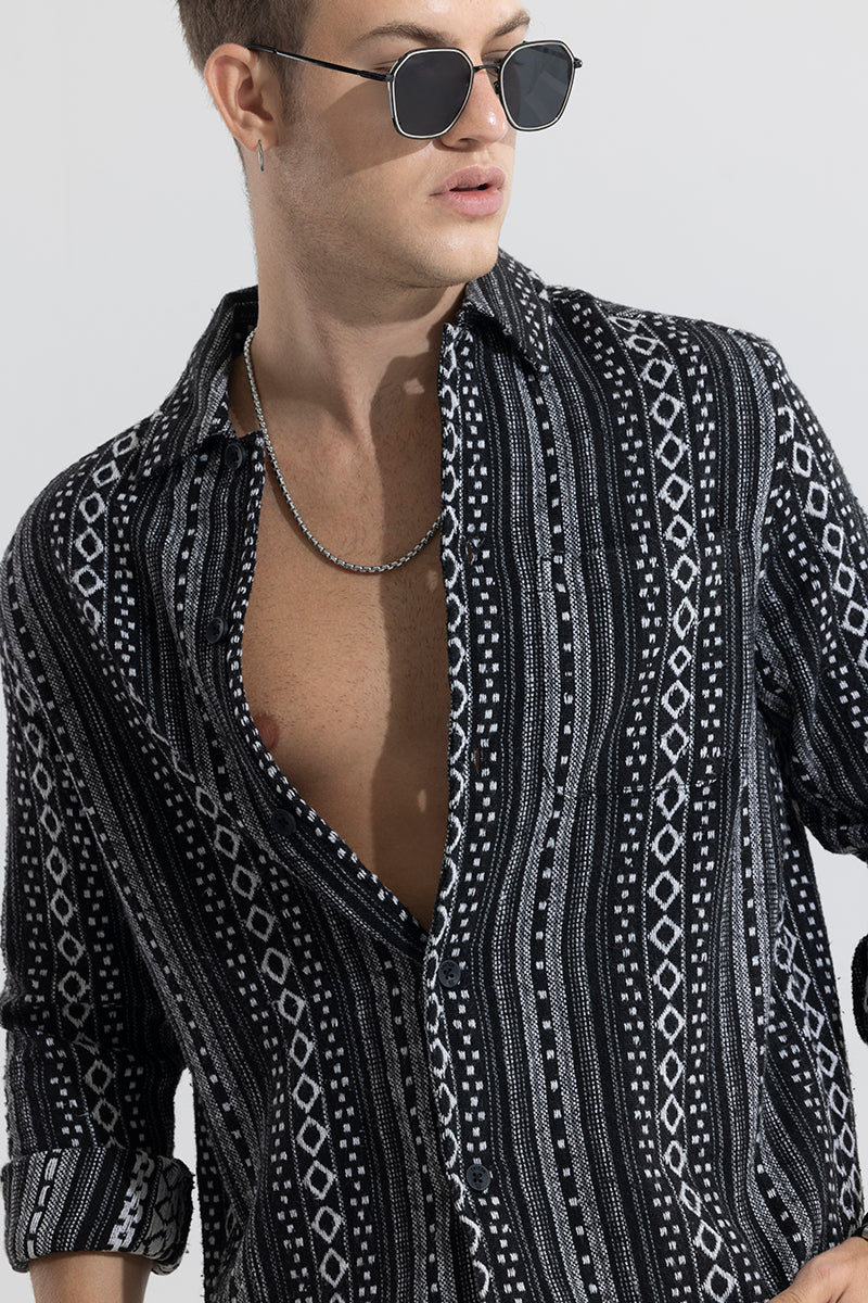 SNITCH Verdant Line Black Shirt
