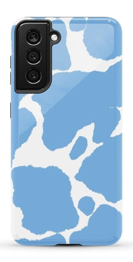 Casetry Current MOOd | Light Blue Cow Print Samsung Case - view 9