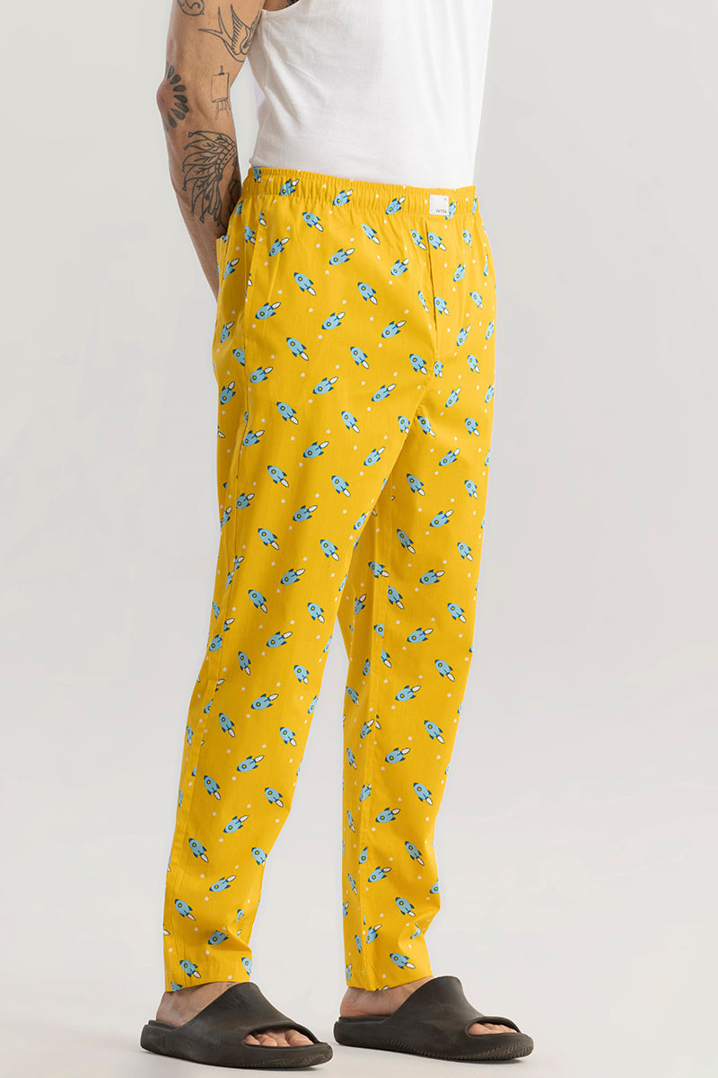 SNITCH Rocket Print Yellow Pyjama - view 4