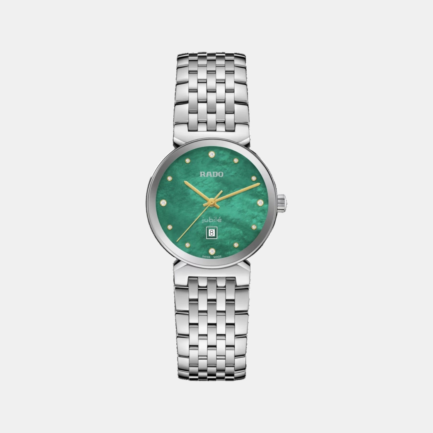 Rado Florence Women Quartz Green Dial Analog Stainless Steel Watch R48913903