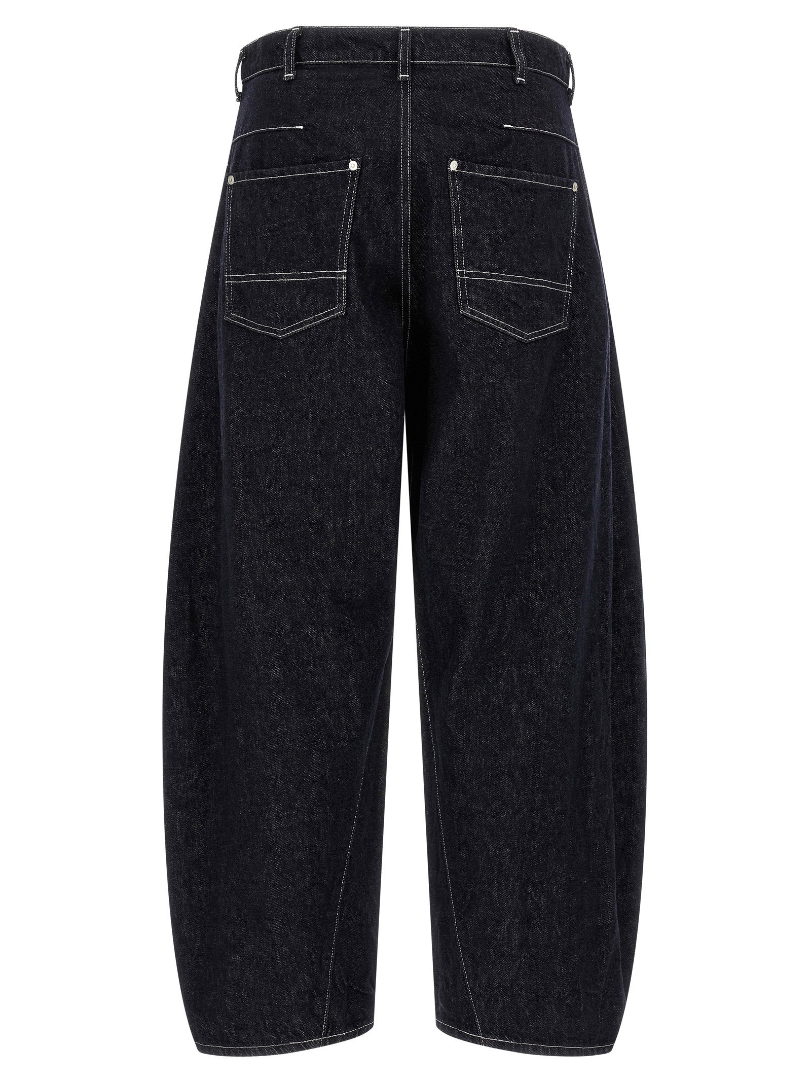 Comme Des Garҫons Homme Contrast Stitching Jeans - view 2