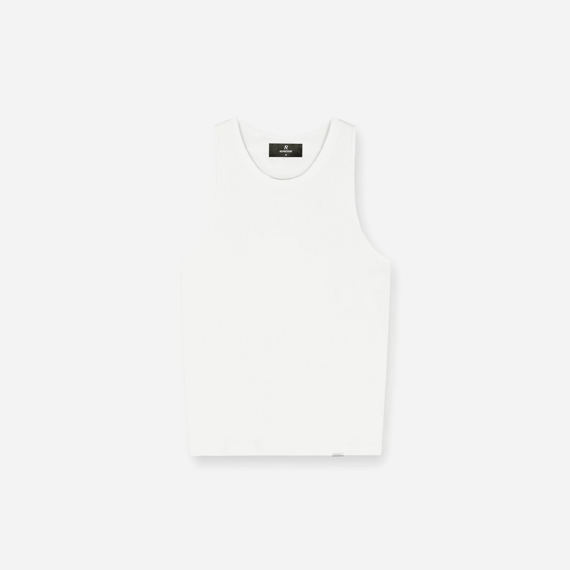 REPRESENT SS25 Initial Rib Vest Flat White