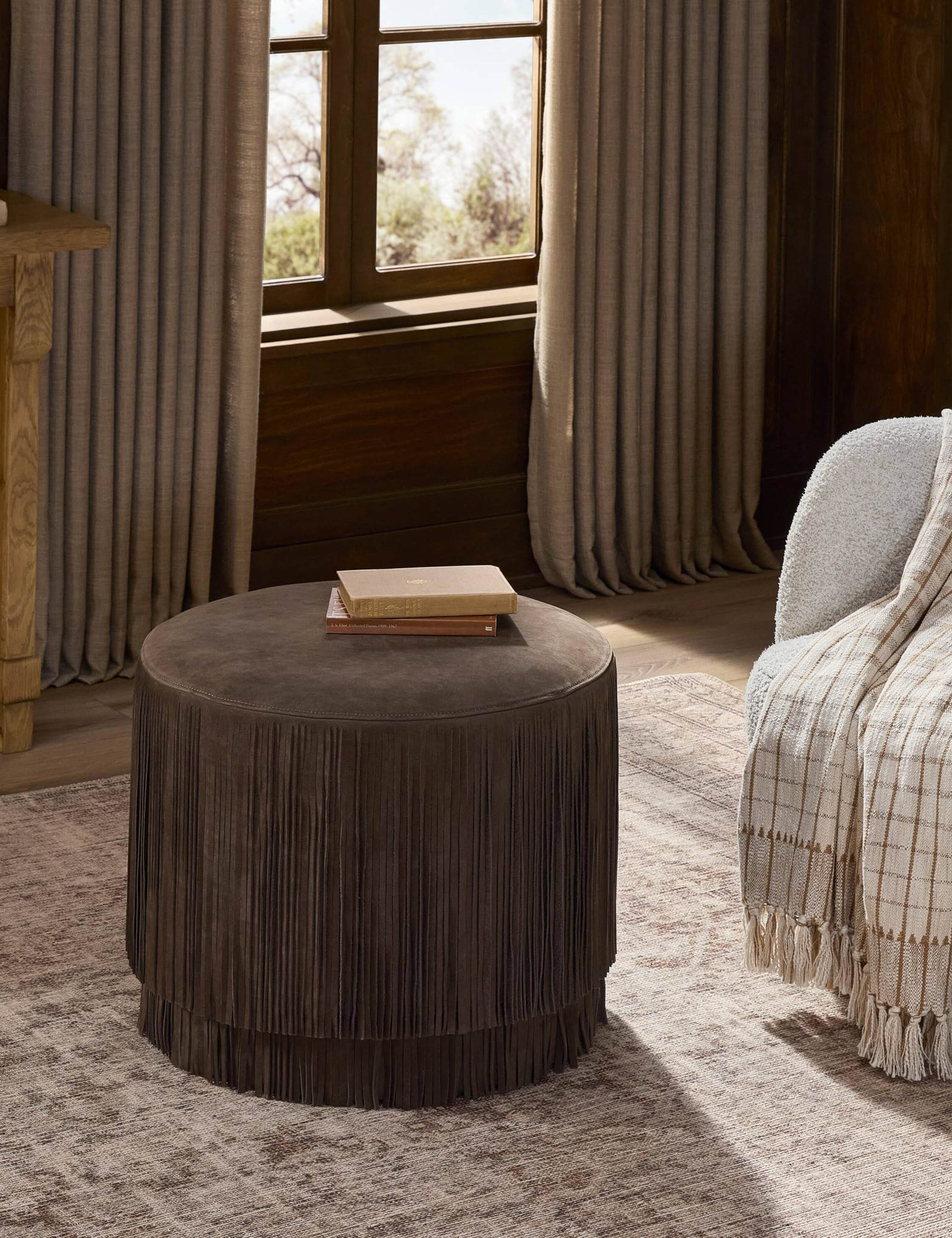 Lulu and Georgia Emmett Round Ottoman - view 8