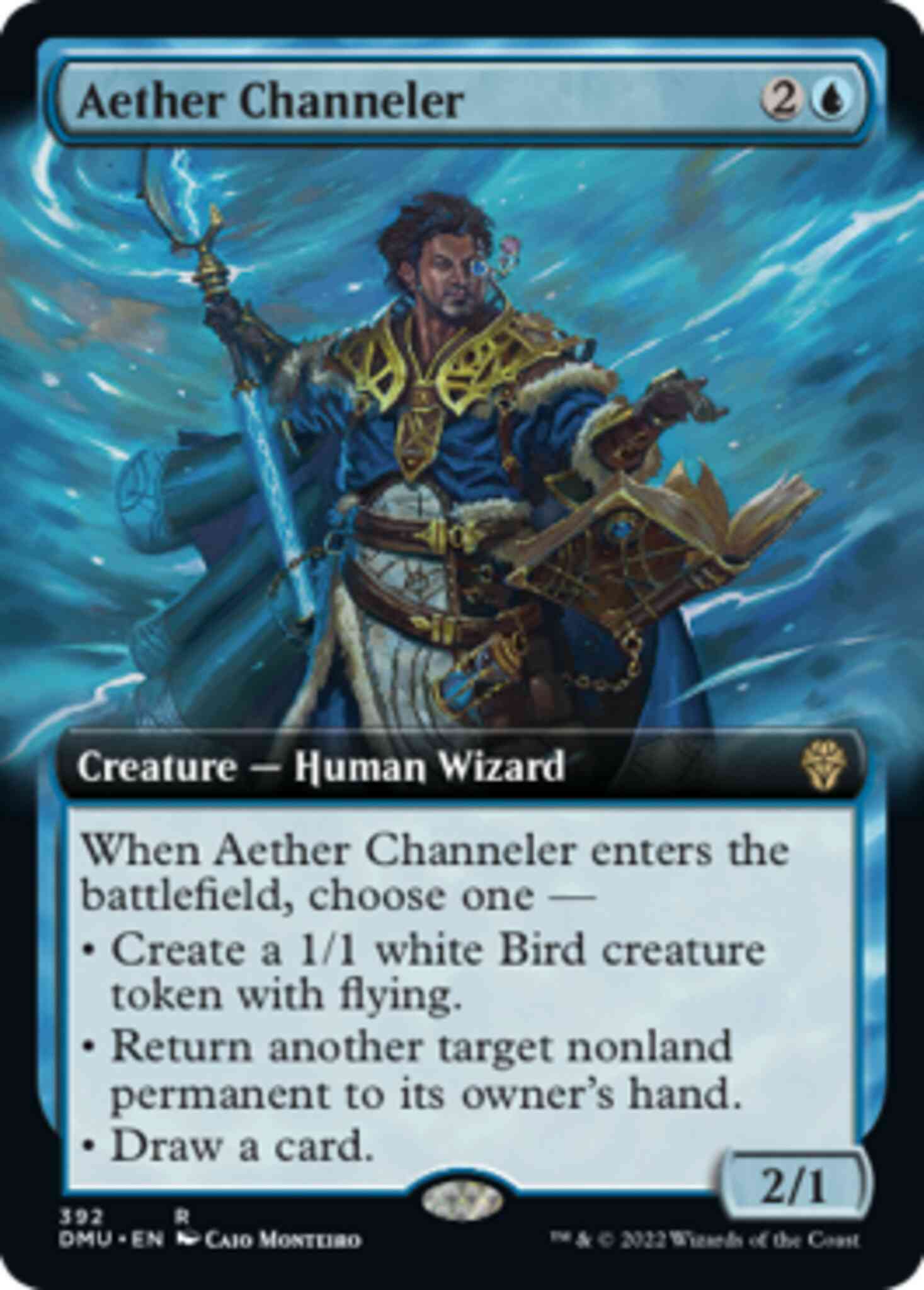 Aether channeler 392 – Magic Aether Channeler [392] [Extended Art] [Dominaria United] [Non-Foil]