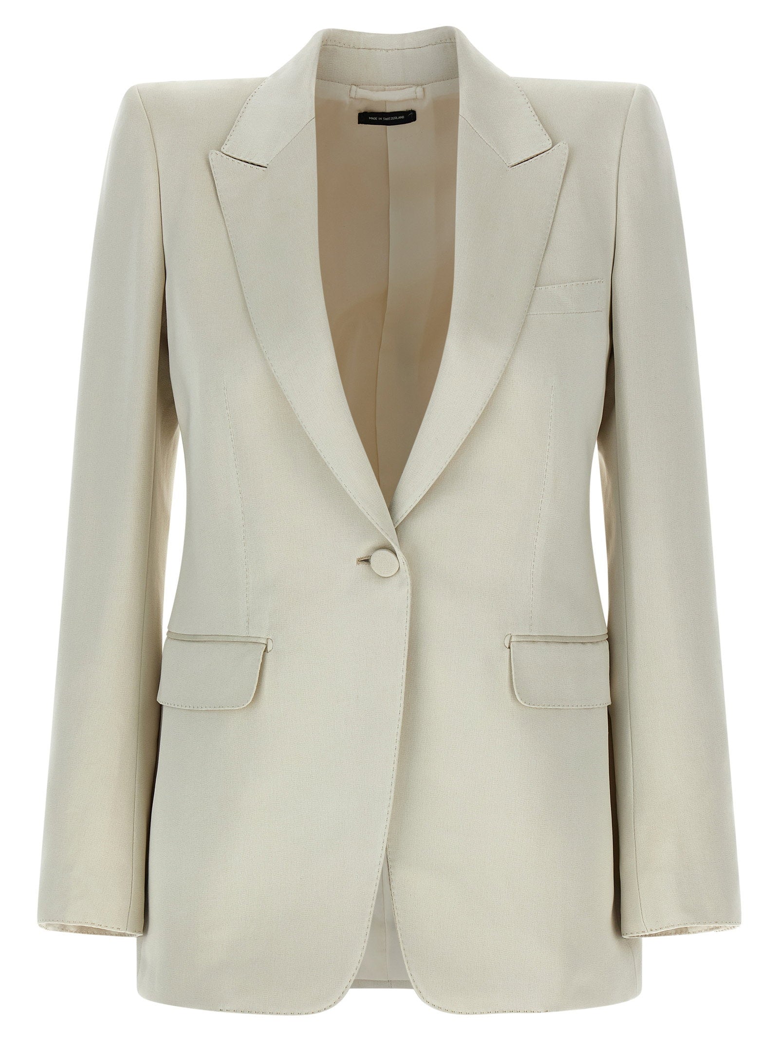 Tom Ford Duchesse Single-breasted Blazer – 61% cotton, 39% silk