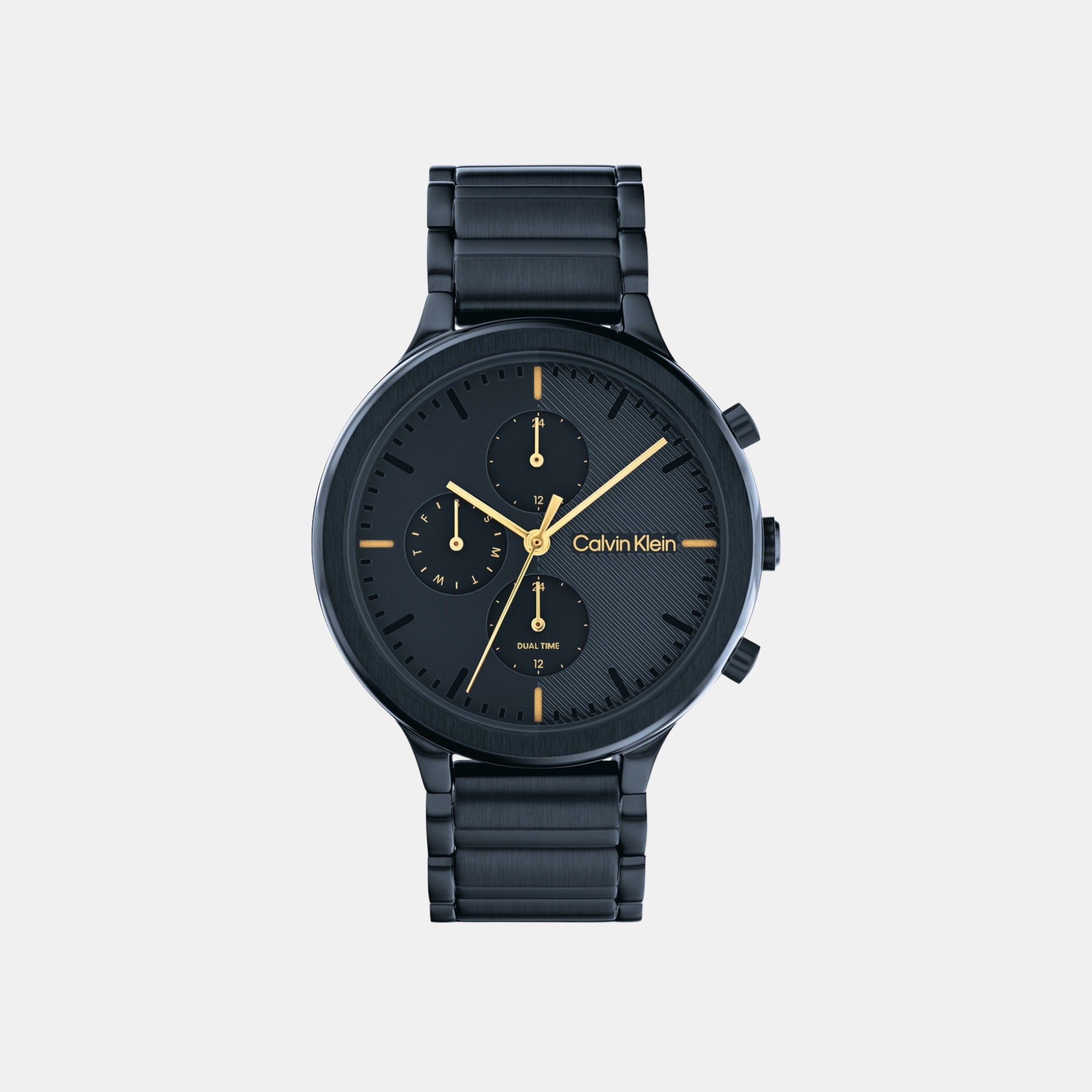 Calvin Klein Energize Women Quartz Black Dial Chronograph Stainless Steel Watch 25200242