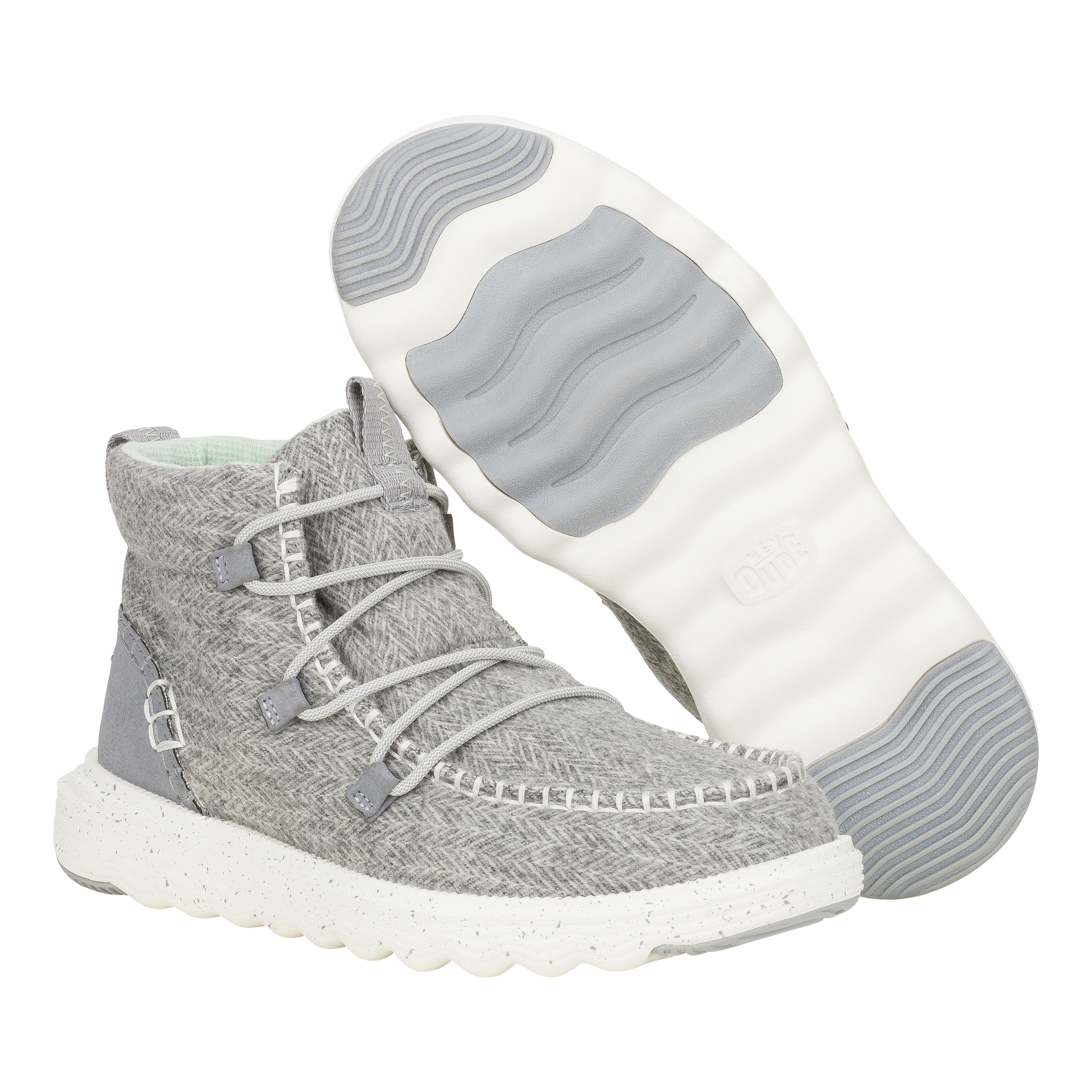 HEYDUDE shoes Reyes Heathered - Grey – Women's - view 3