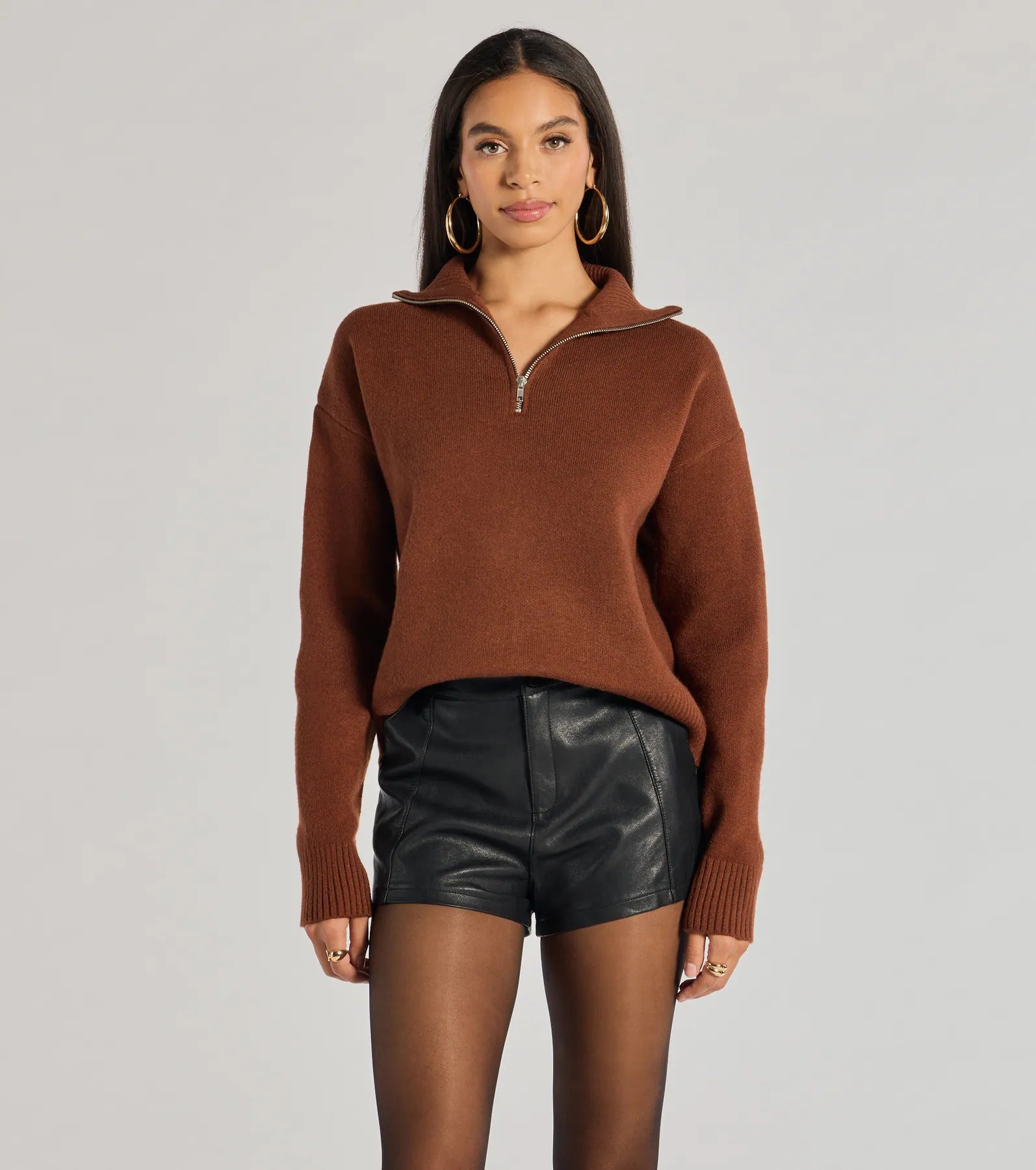 Windsor Cozy Staple Ribbed Knit Pullover Sweater