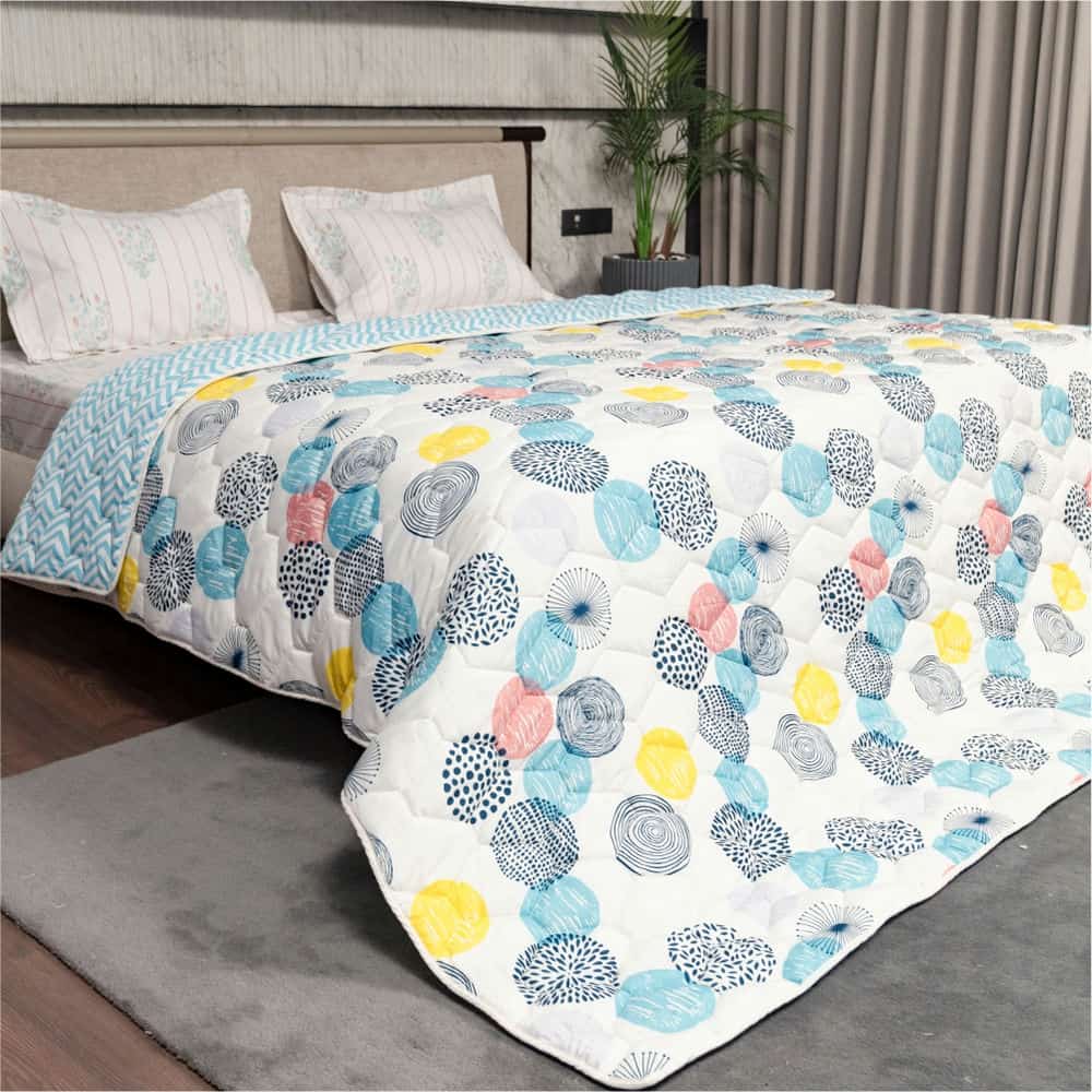 Urban Space -Home Furnishing Store Fluffy & Heavy 200 GSM Microfiber Reversible Quilted Winter Comforters (Turkey-Single, Double) - view 2