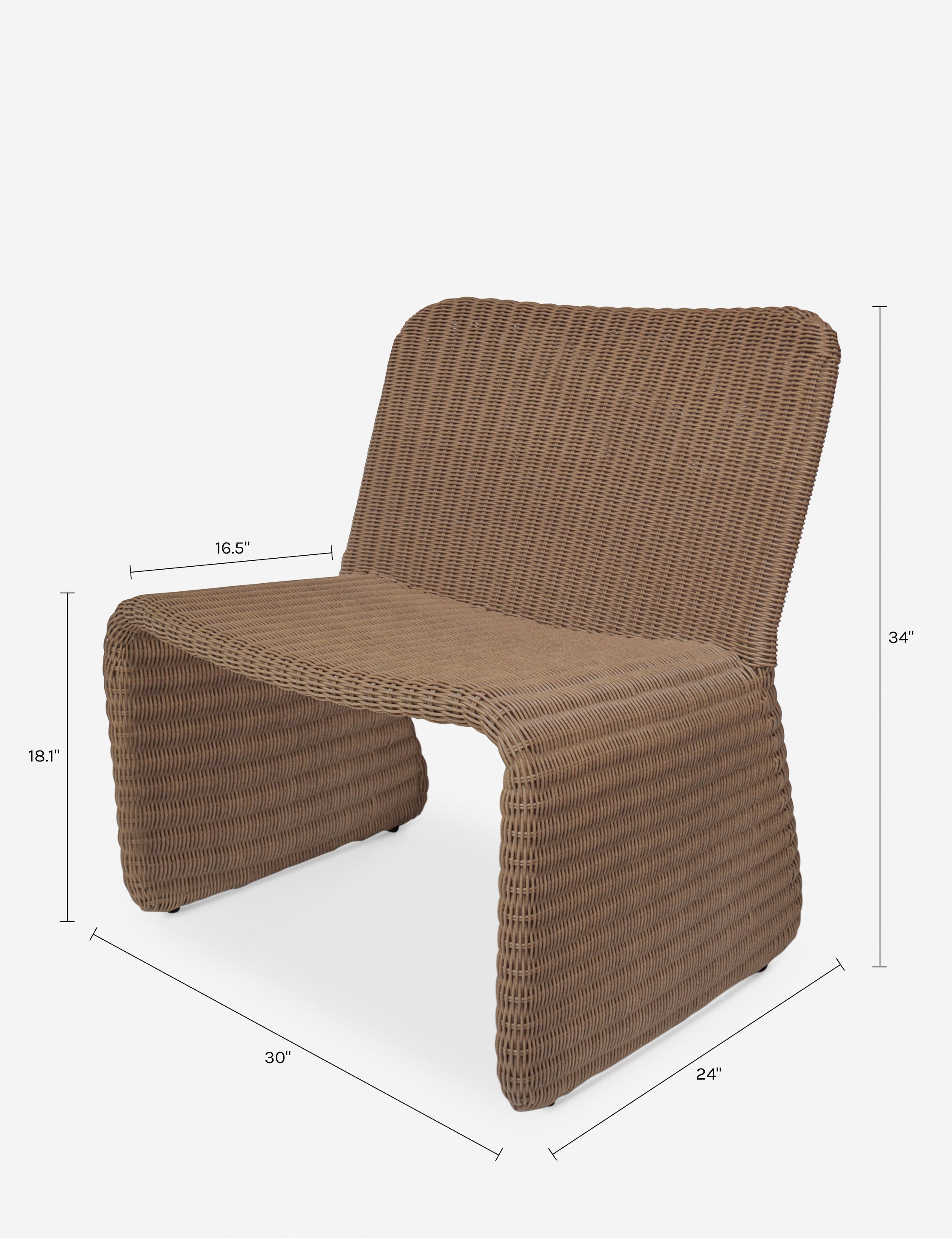 Lulu and Georgia Alisha Outdoor Accent Chair - view 13