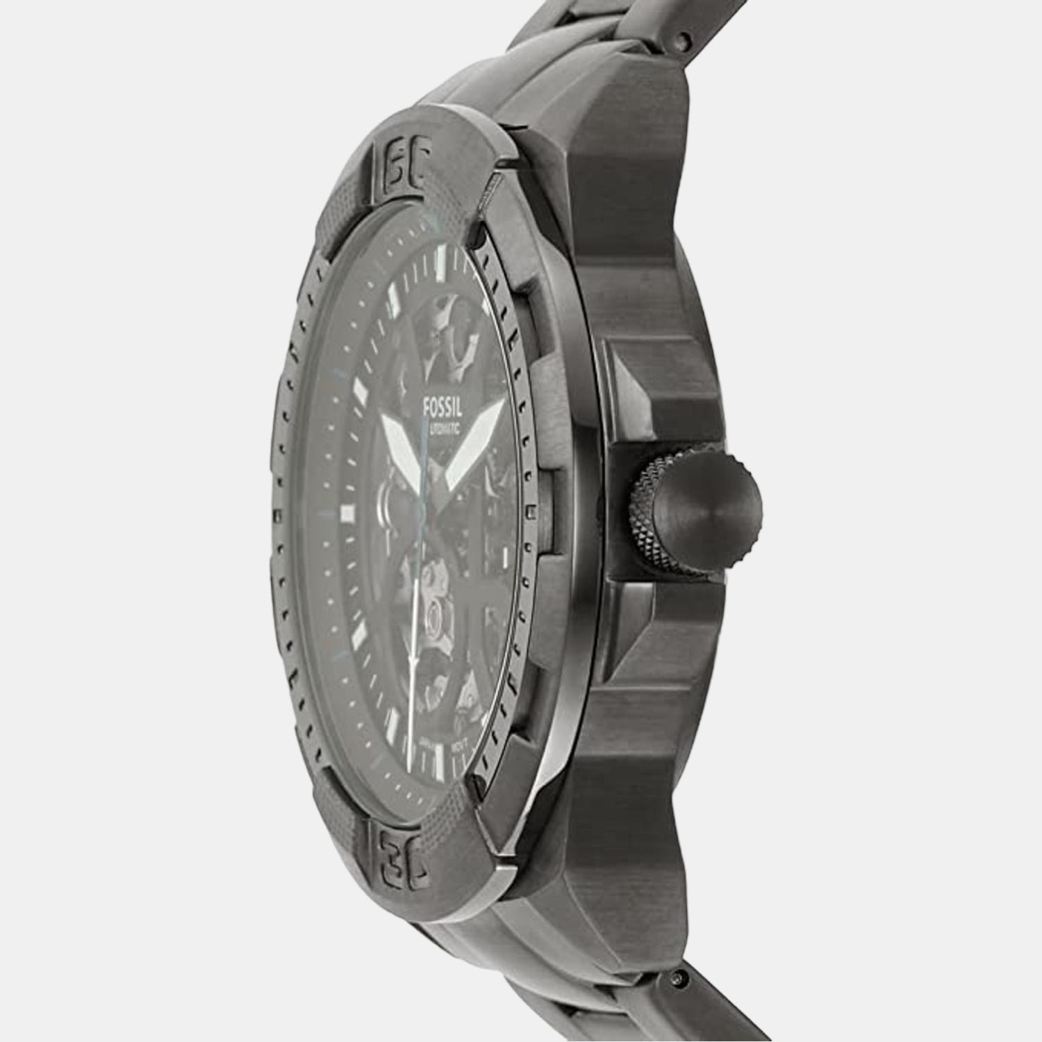 Fossil Bronson Men Automatic Black Dial Analog Stainless Steel Watch ME3218 - view 3