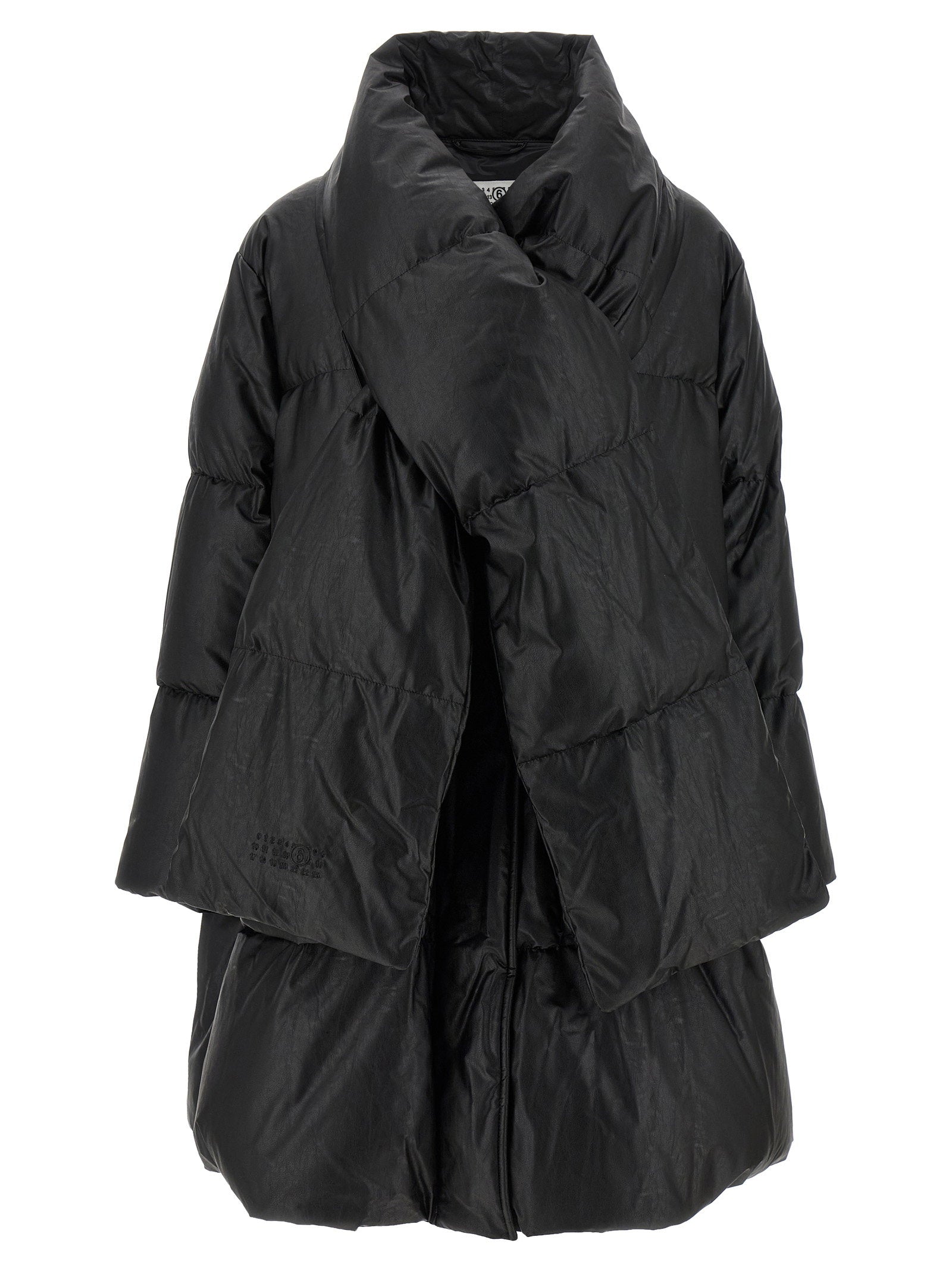Mm6 Maison Margiela Scarf Down Jacket – 100% viscose - view 2