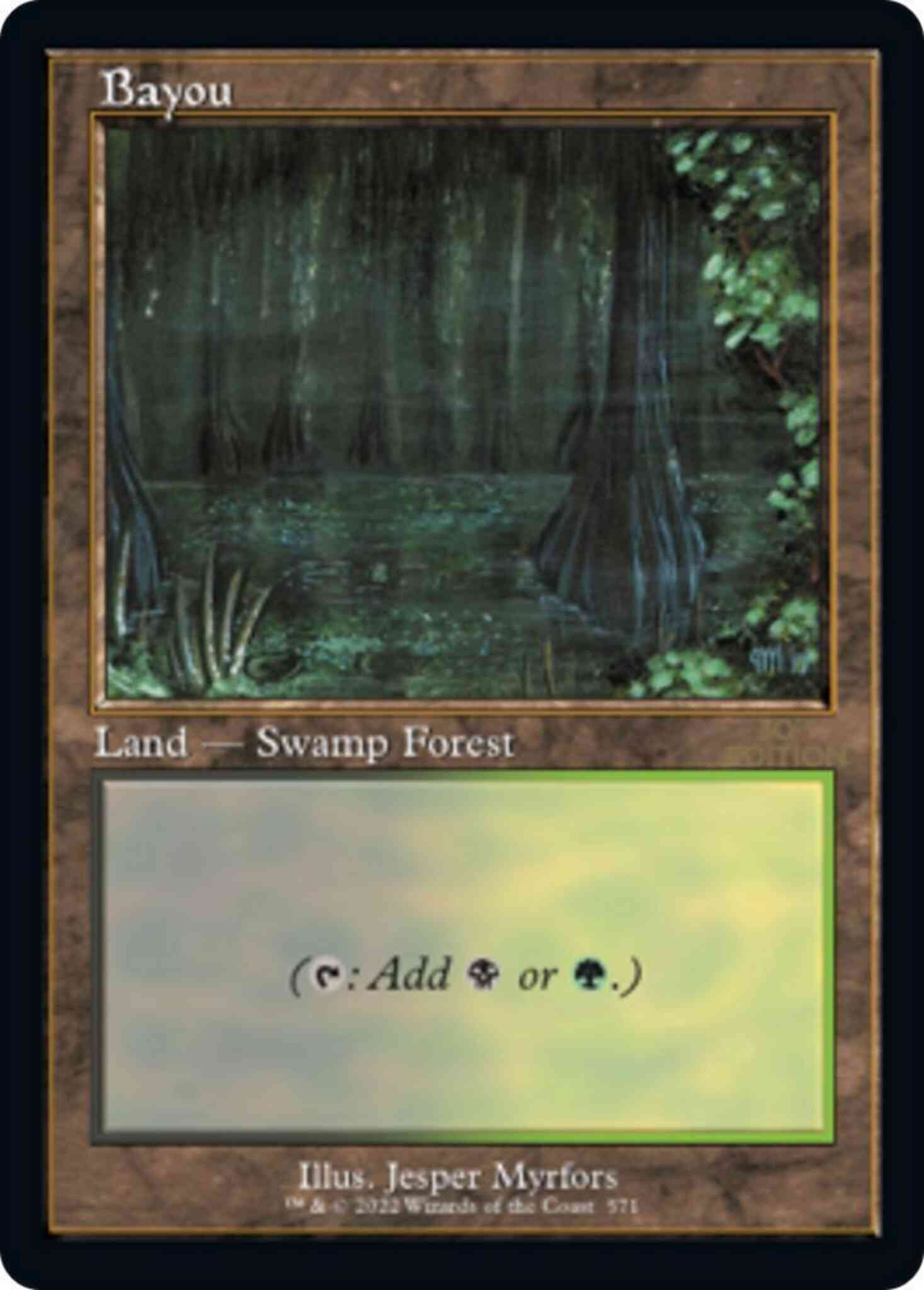Bayou 571 retro – Magic Bayou [571] [Retro Frame] [30th Anniversary Edition] [Non-Foil]