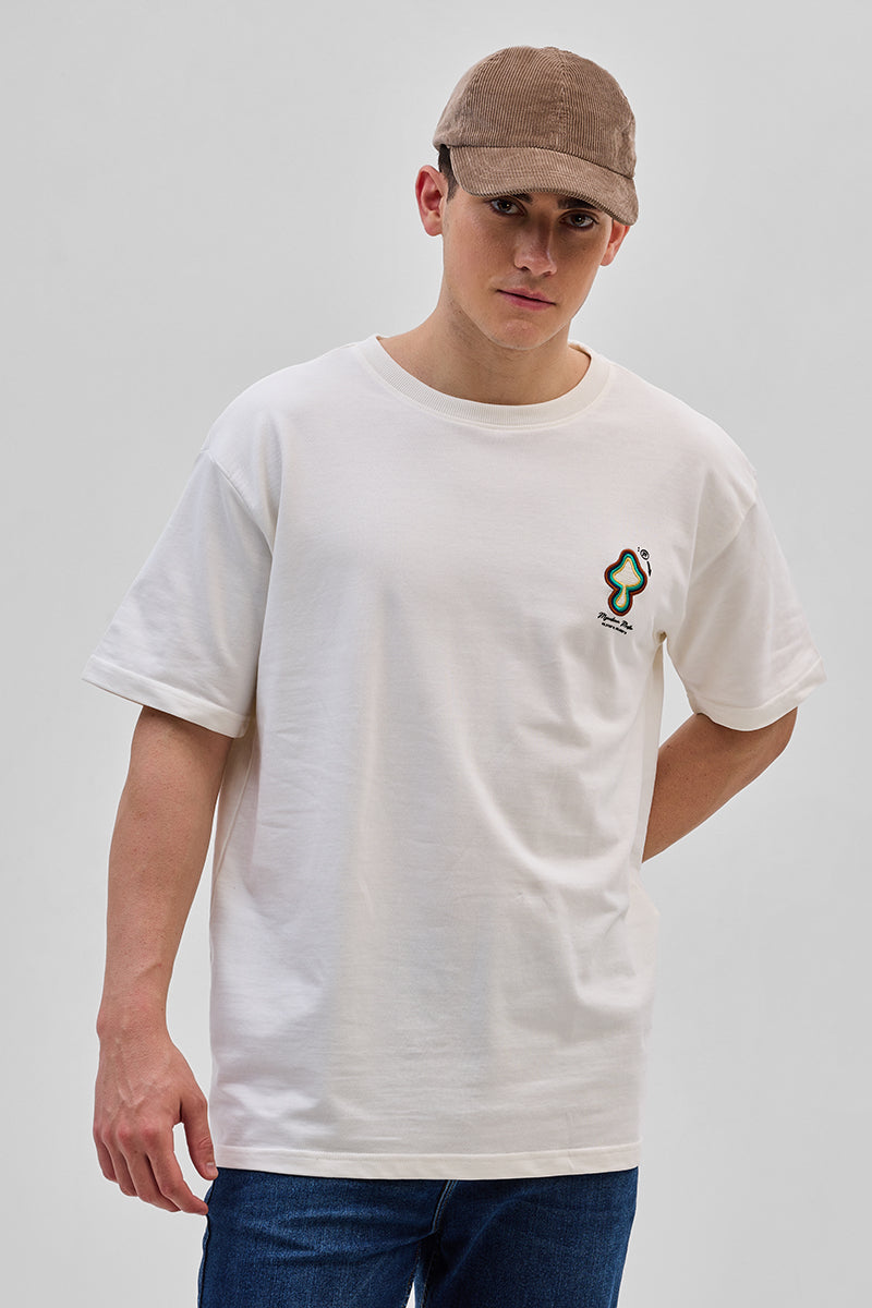 SNITCH Toadstool White Oversized T-Shirt