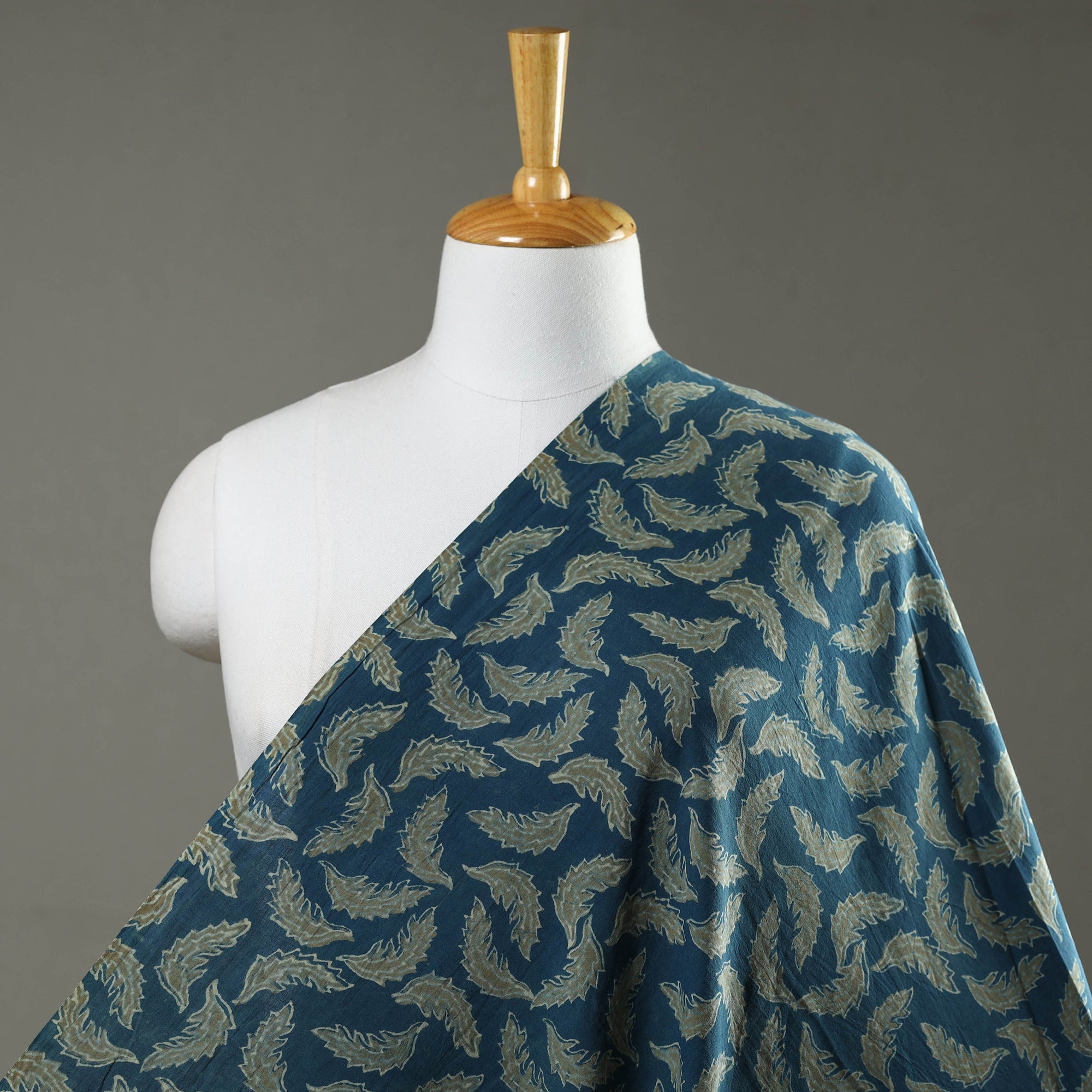 HAVELI CHRONICLES Blue - Akola Hand Block Printed Cotton Fabric