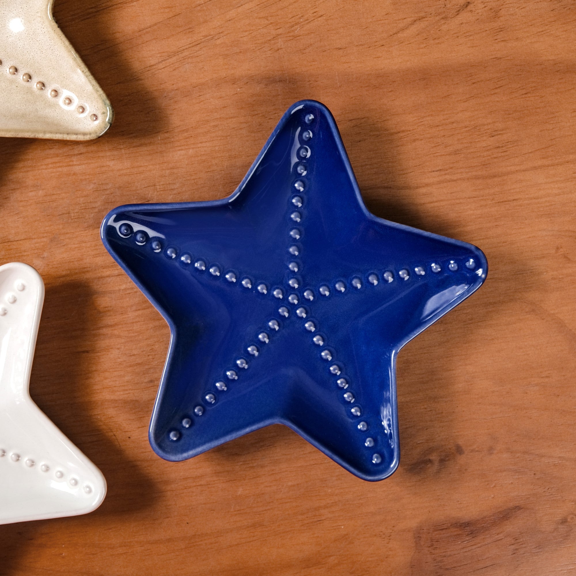 Nestasia Star Fish Ceramic Snack Plate Set Of 3 - view 7