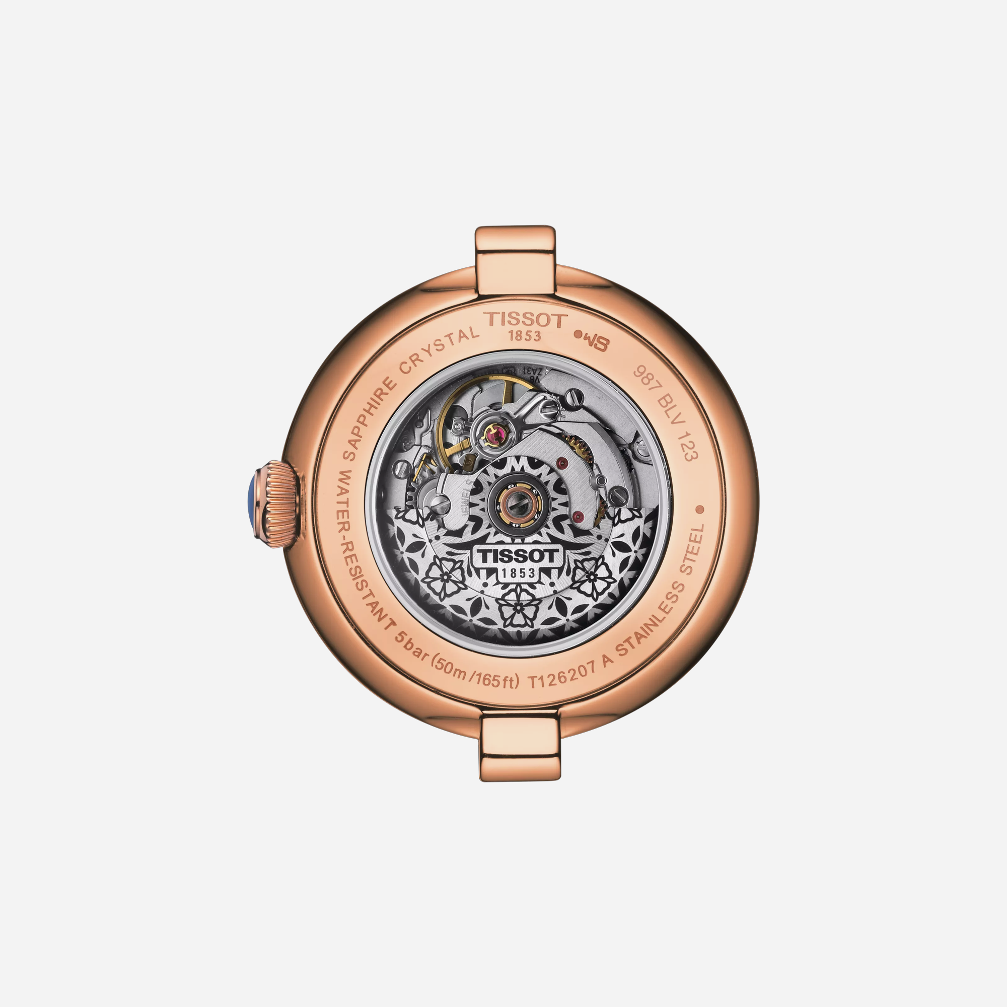 Tissot Bellissima Automatic White Rose Gold Dial 29mm Leather Strap Swiss Automatic - view 2