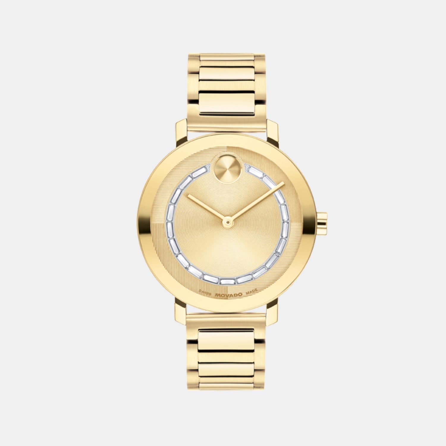 Movado Bold Evolution 2.0 Women Quartz Gold Dial Analog Stainless Steel Watch 3601218