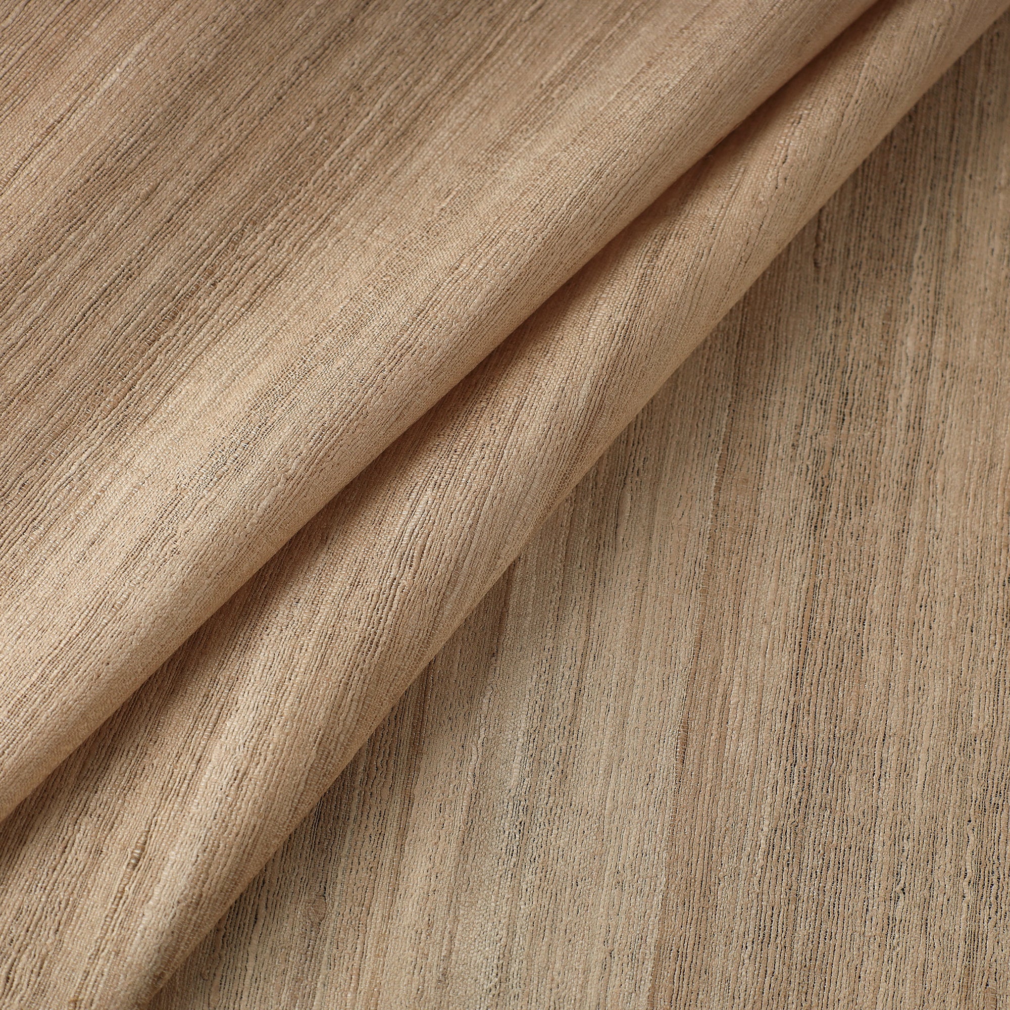 ITOKRI CRAFTS INITIATIVE Beige - Authentic Handwoven Tussar Silk Bhagalpuri Fabric 14 - view 2