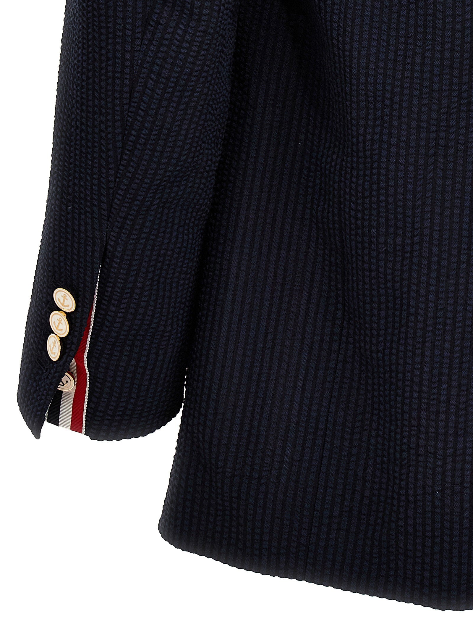 Thom Browne Single-breasted Seersucker Blazer - view 4
