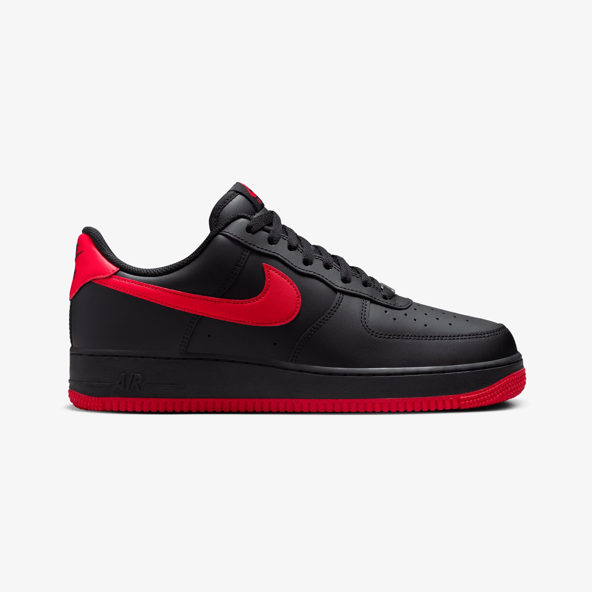 Nike | Air Force 1 '07 { Black/university Red-black