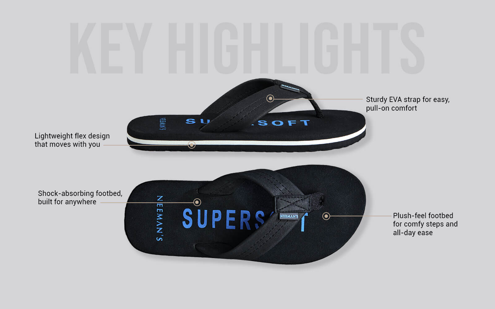 Neeman's Super Soft Flips : Black - view 4