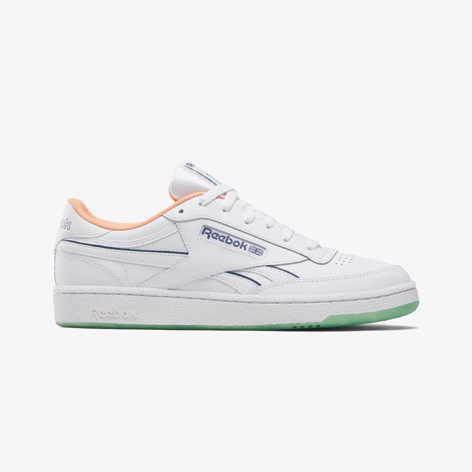 Reebok | CLUB C REVENGE { WHITE/BLUE/ORANGE
