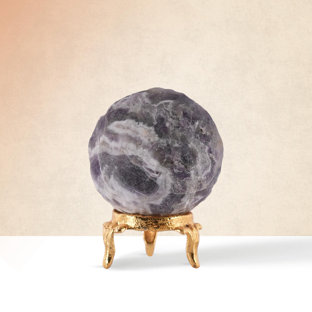 Gemsmantra Amethyst Moon Sphere/Ball