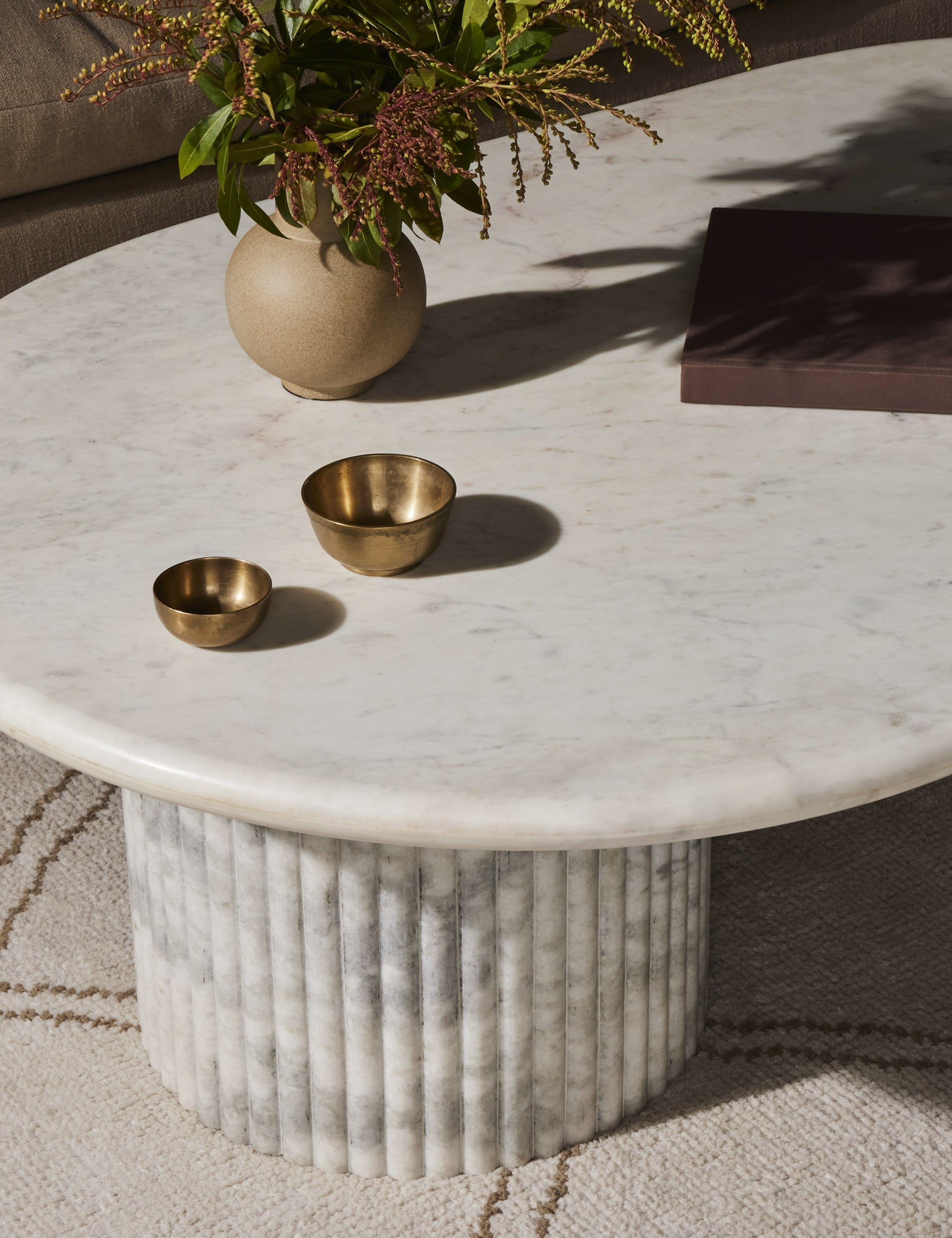 Lulu and Georgia Mercer Oval Coffee Table - view 3
