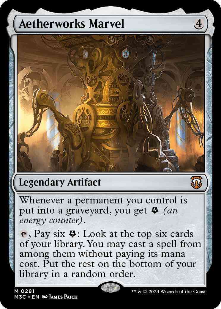 Aetherworks marvel 281 – Magic Aetherworks Marvel [281] [Modern Horizons 3: Commander] [Non-Foil]