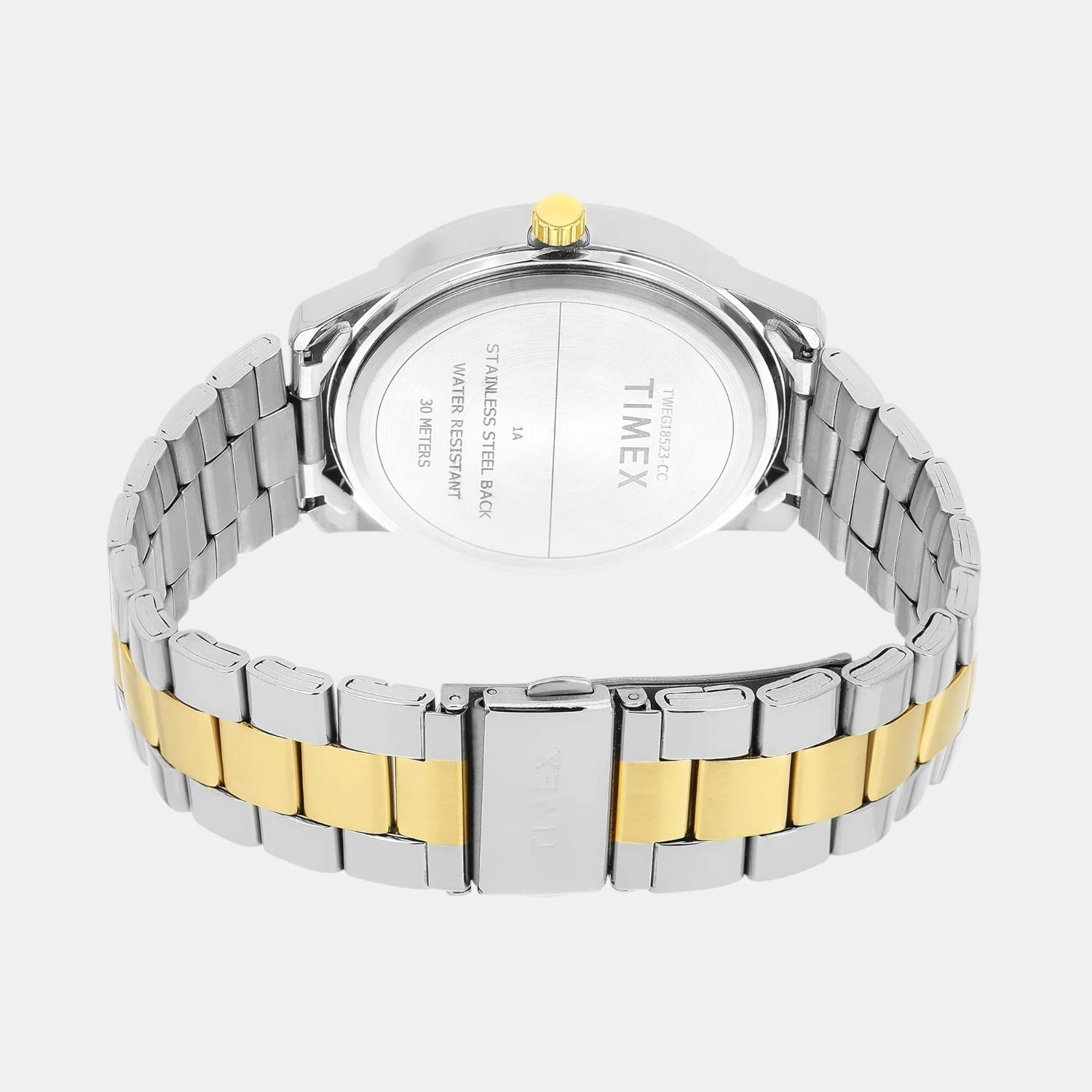 Timex Fashion Men Quartz Silver Dial Multi-Function Stainless Steel Watch TWEG18523 - view 4