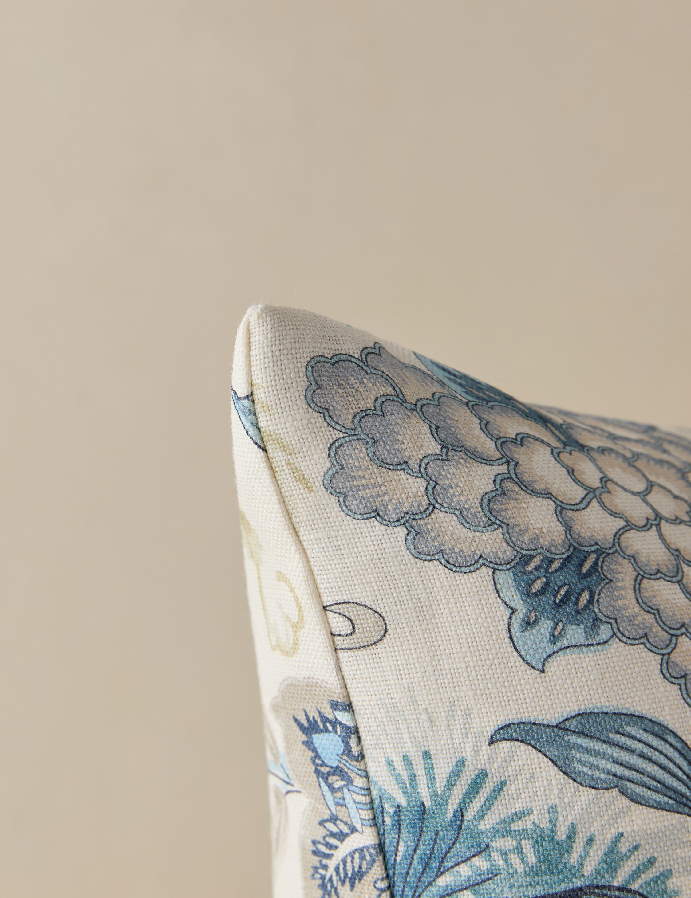 Lulu and Georgia Shenyang Print Linen Pillow by Scalamandre - view 17