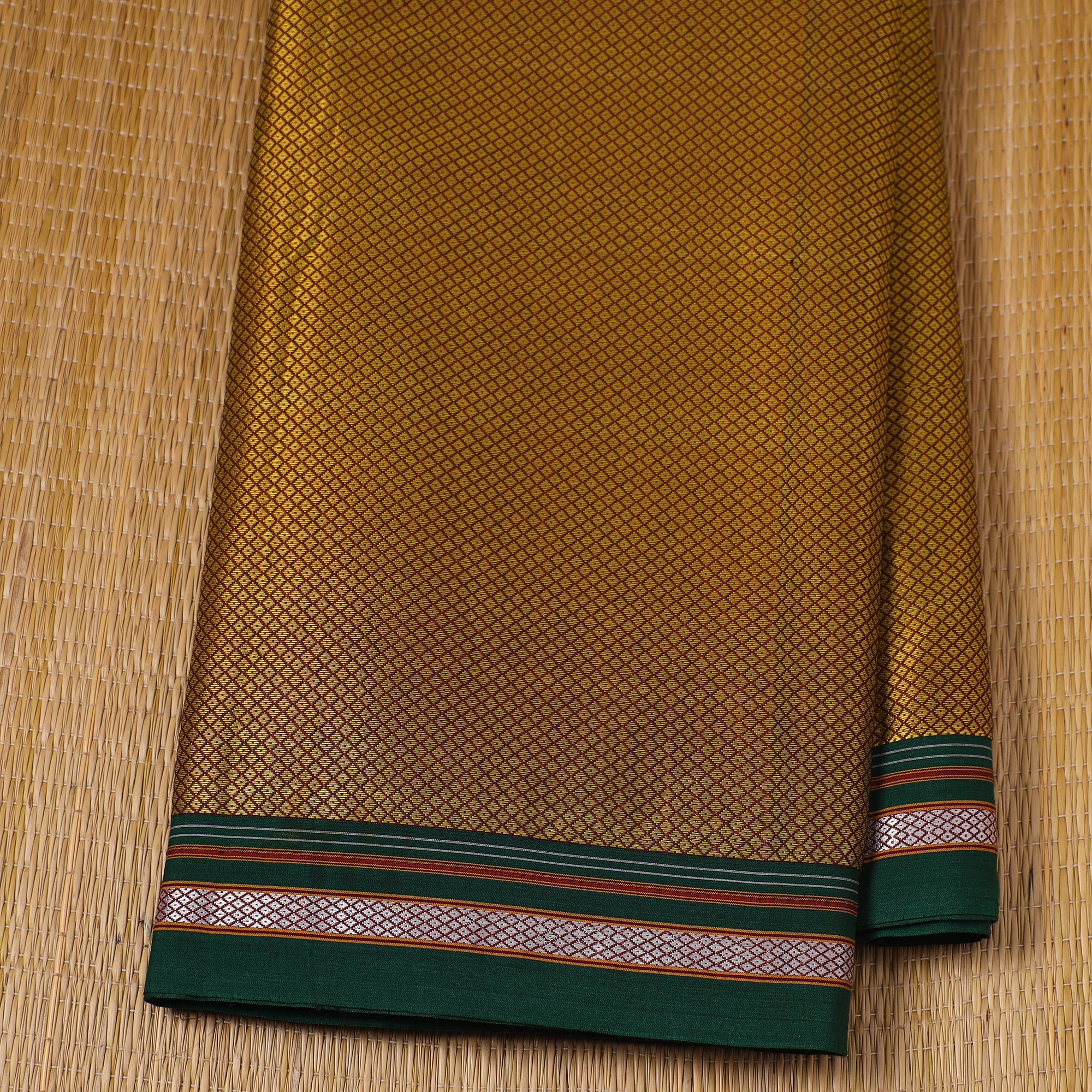 SOUTH KARGHA Brown - Karnataka Weave Cotton Khun Fabric 39 - view 2