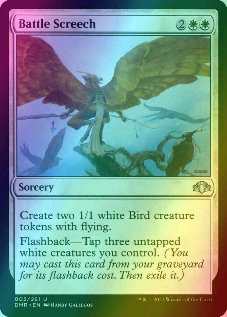 Battle screech 2 – Magic Battle Screech [2] [Dominaria Remastered] [Foil]