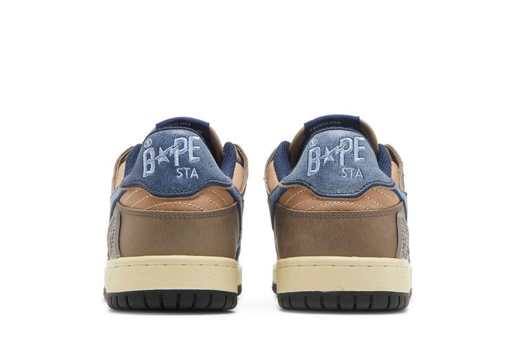 A Bathing Ape Bape SK8 Sta Vintage Beige Indigo - view 6