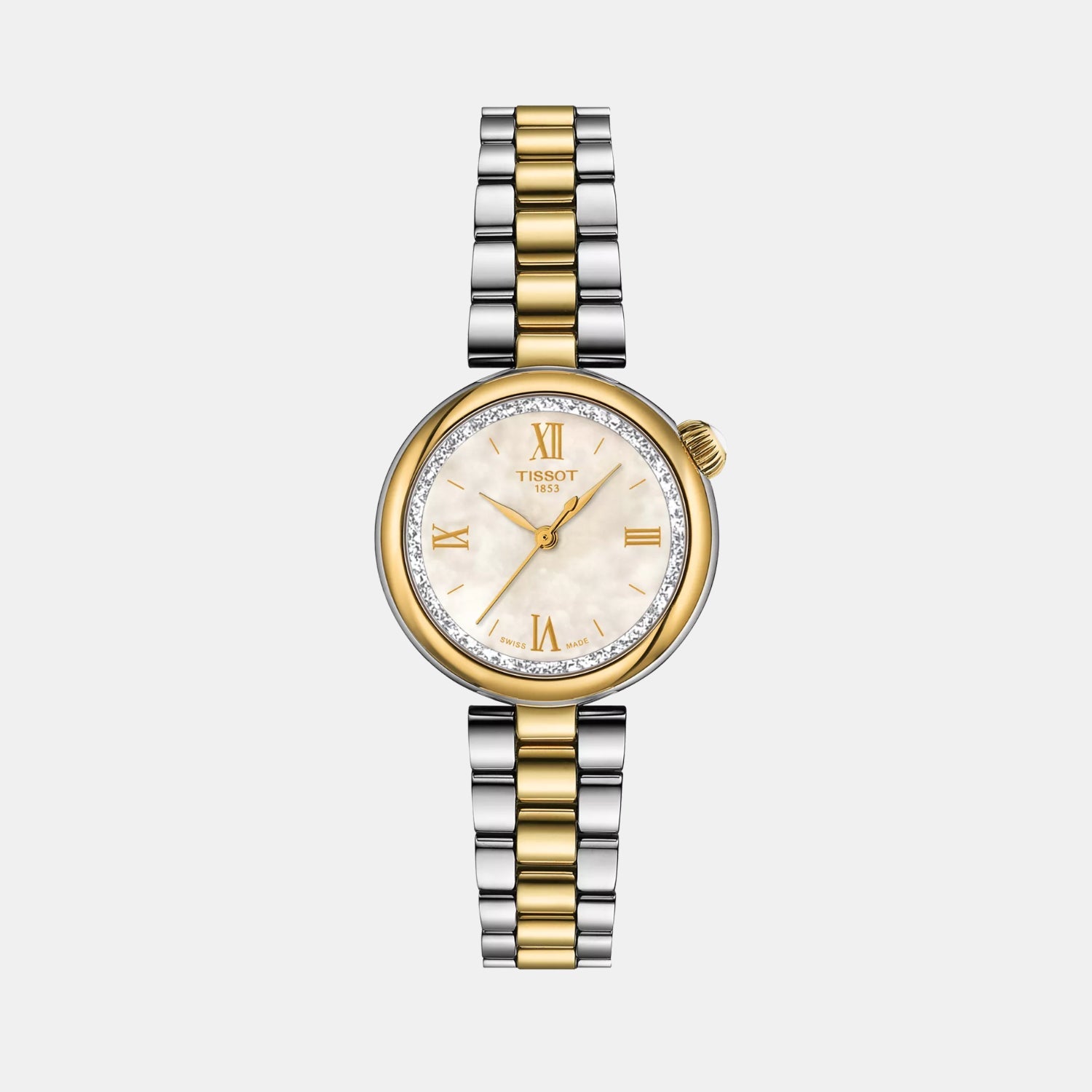 Tissot Desir Women Quartz White Mother Of Pearl Dial Analog Stainless Steel Watch T1520102211801