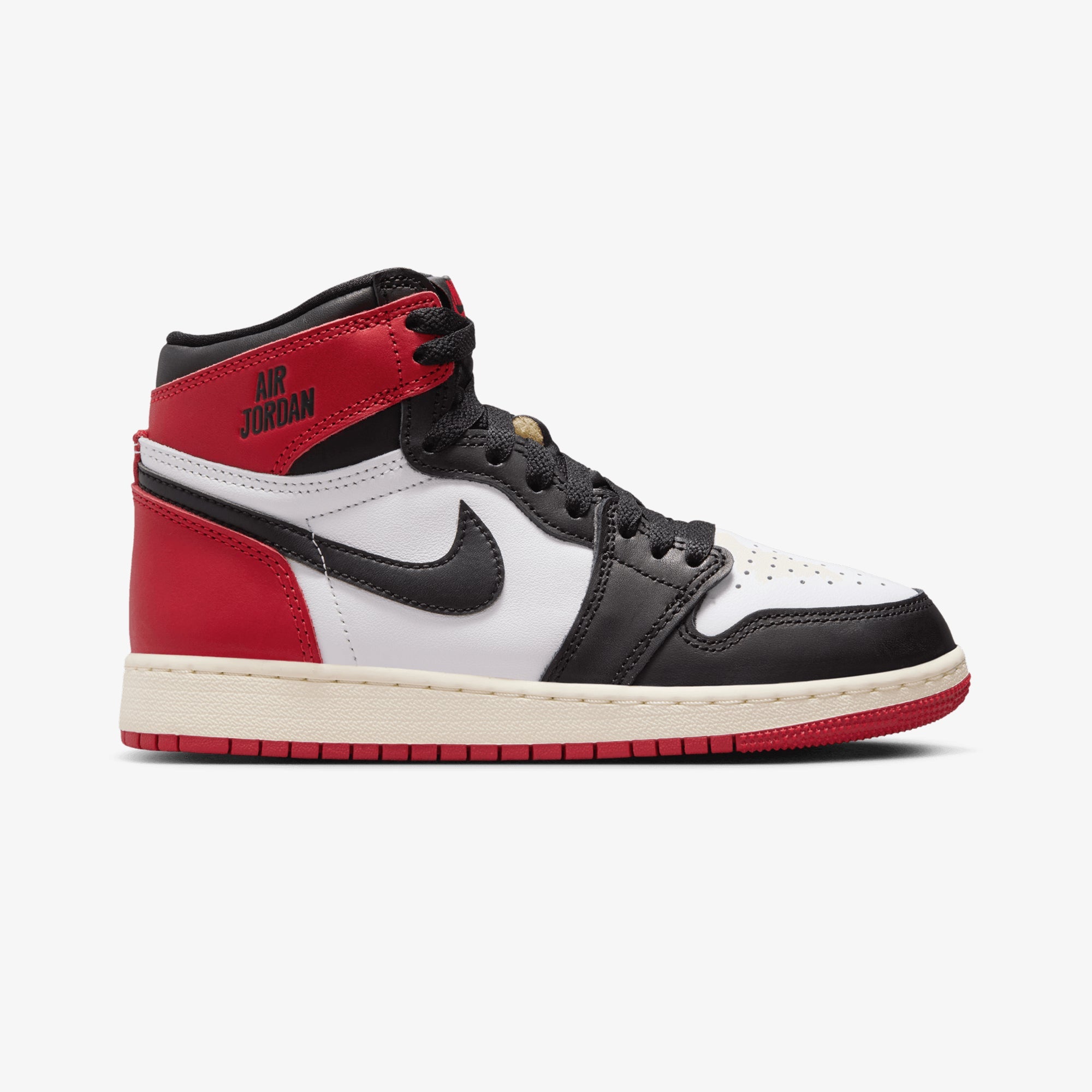 Jordan | Air Jordan 1 High Og (gs) "black Toe" { White/black-varsity Red-sail