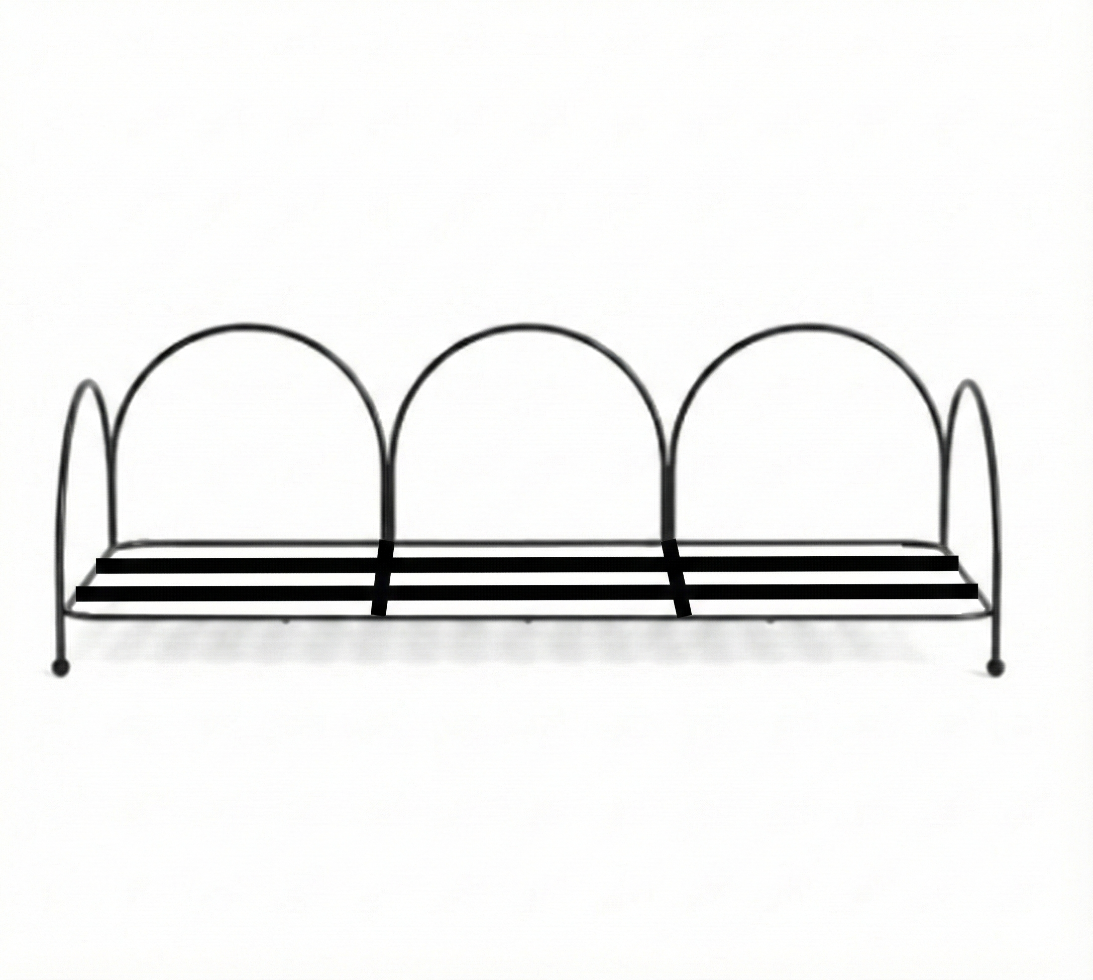 Lulu and Georgia Lanata Outdoor Sofa Frame – Black